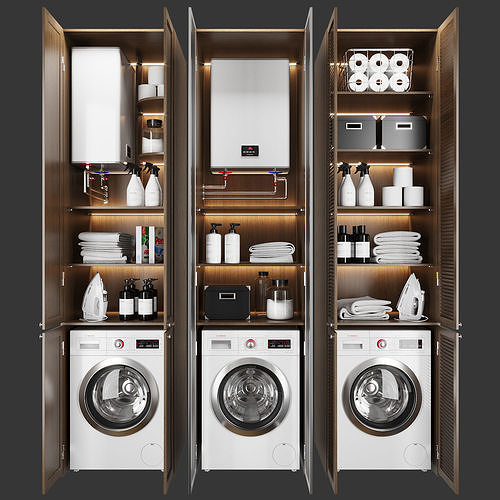 Laundry set 3 3D model