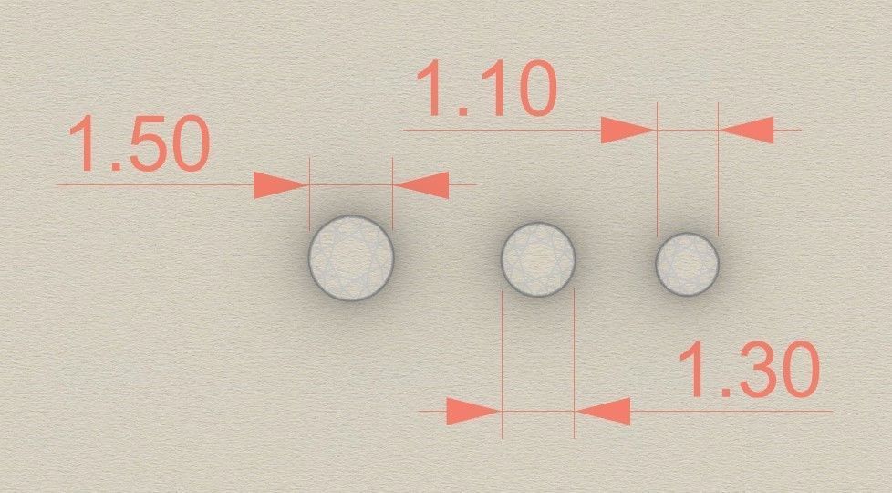 Model 123 Enamel Triangle Necklace With Diamonds 3D print model_5