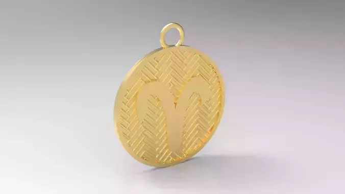 Model 124 Aries Necklace Horoscope Necklace Zodiac Sign Jali