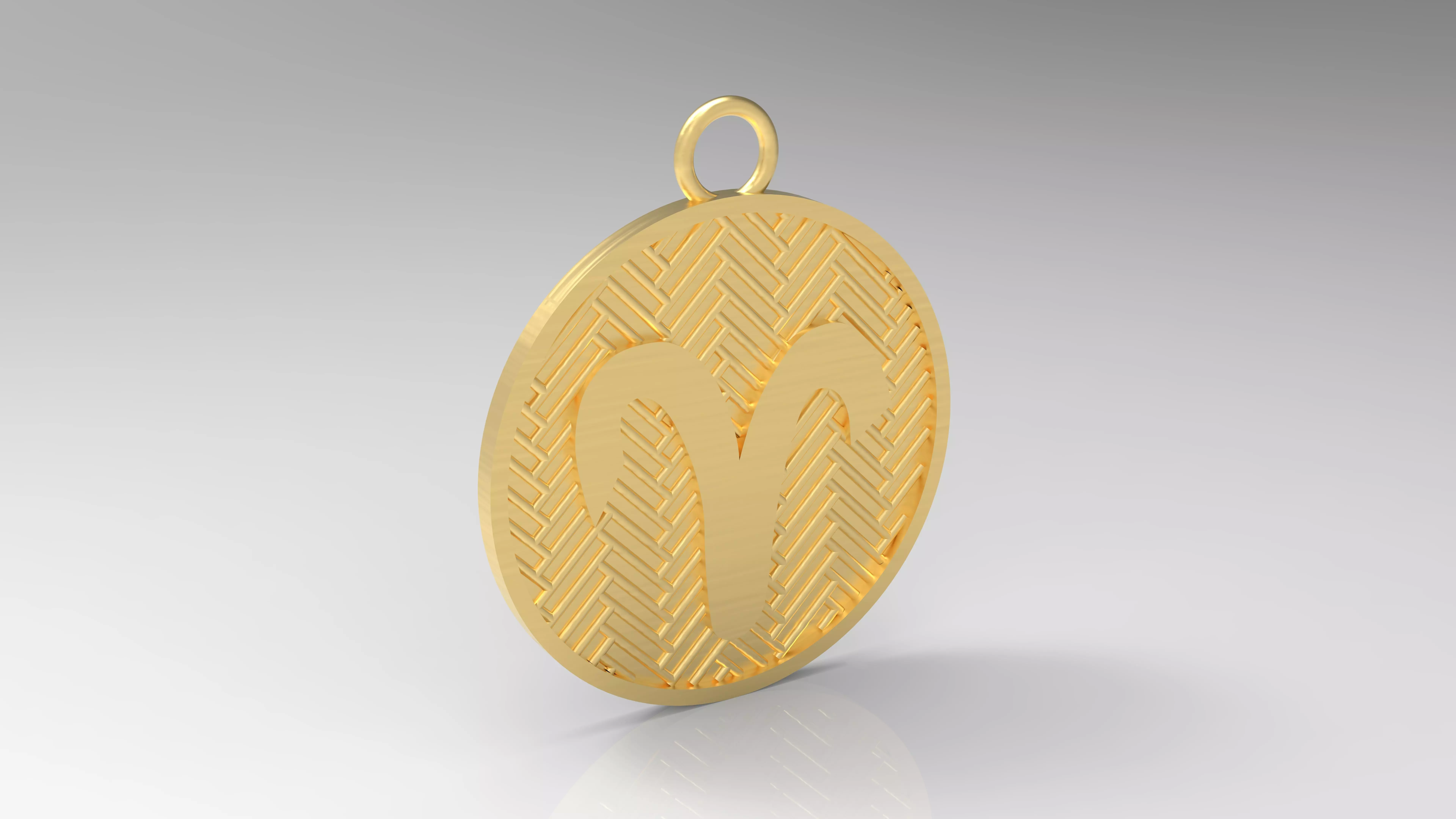 Model 124 Aries Necklace Horoscope Necklace Zodiac Sign Jali 3D print model