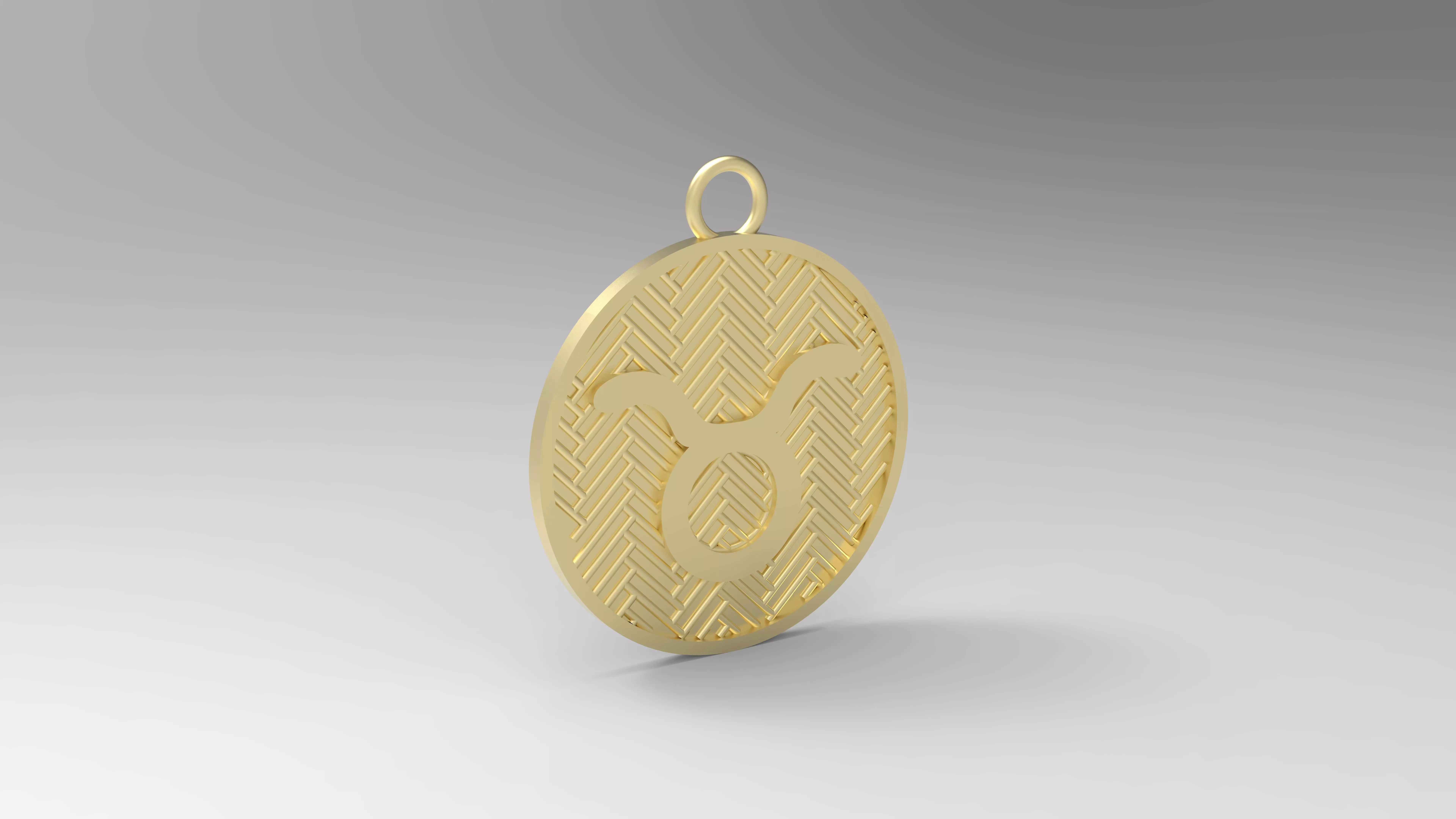 Model 125 Taurus Necklace Horoscope Necklace Zodiac Sign Jali 3D print model