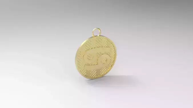 Model 127 Cancer Necklace Horoscope Necklace Zodiac Sign Jali