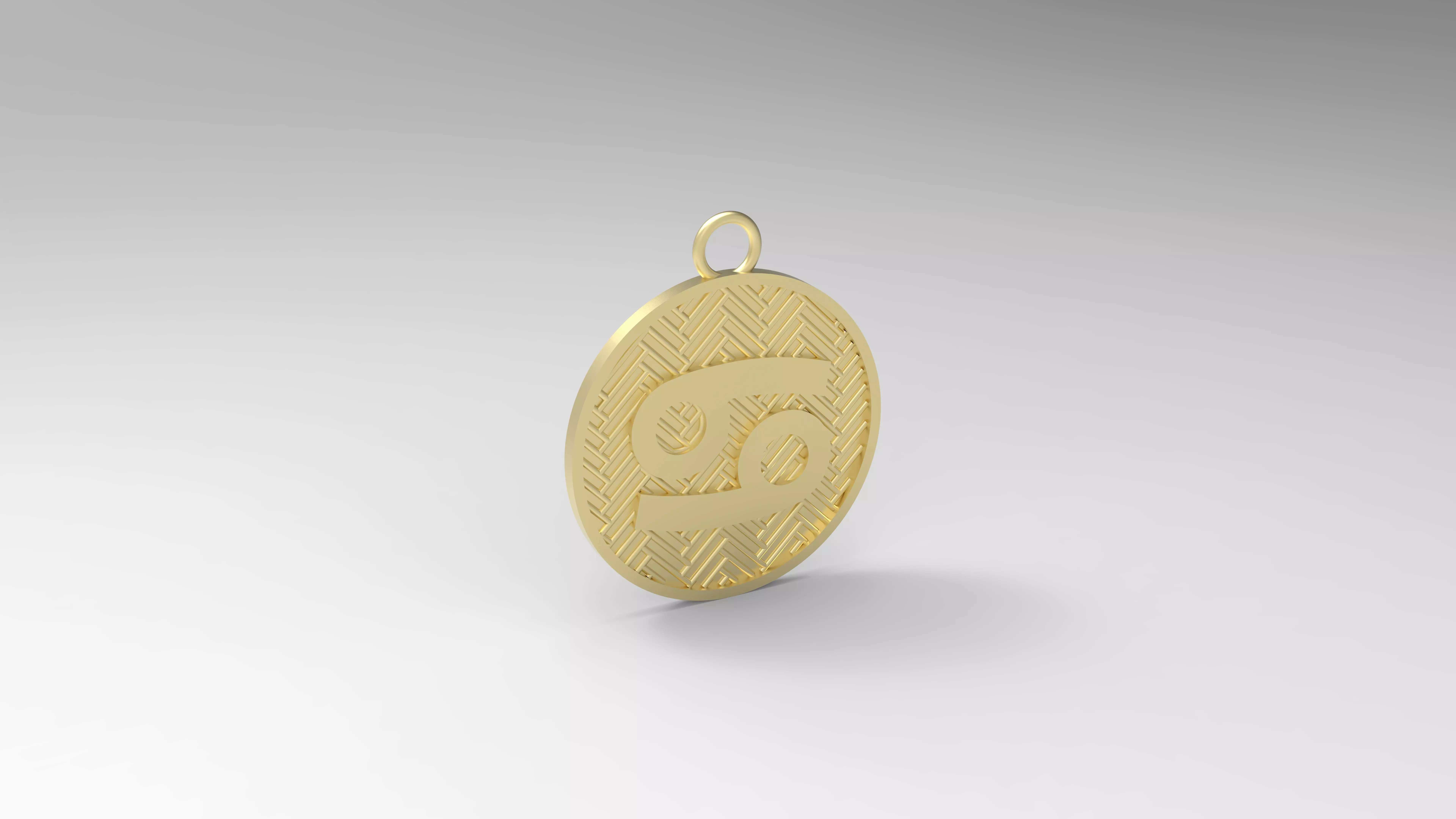 Model 127 Cancer Necklace Horoscope Necklace Zodiac Sign Jali 3D print model
