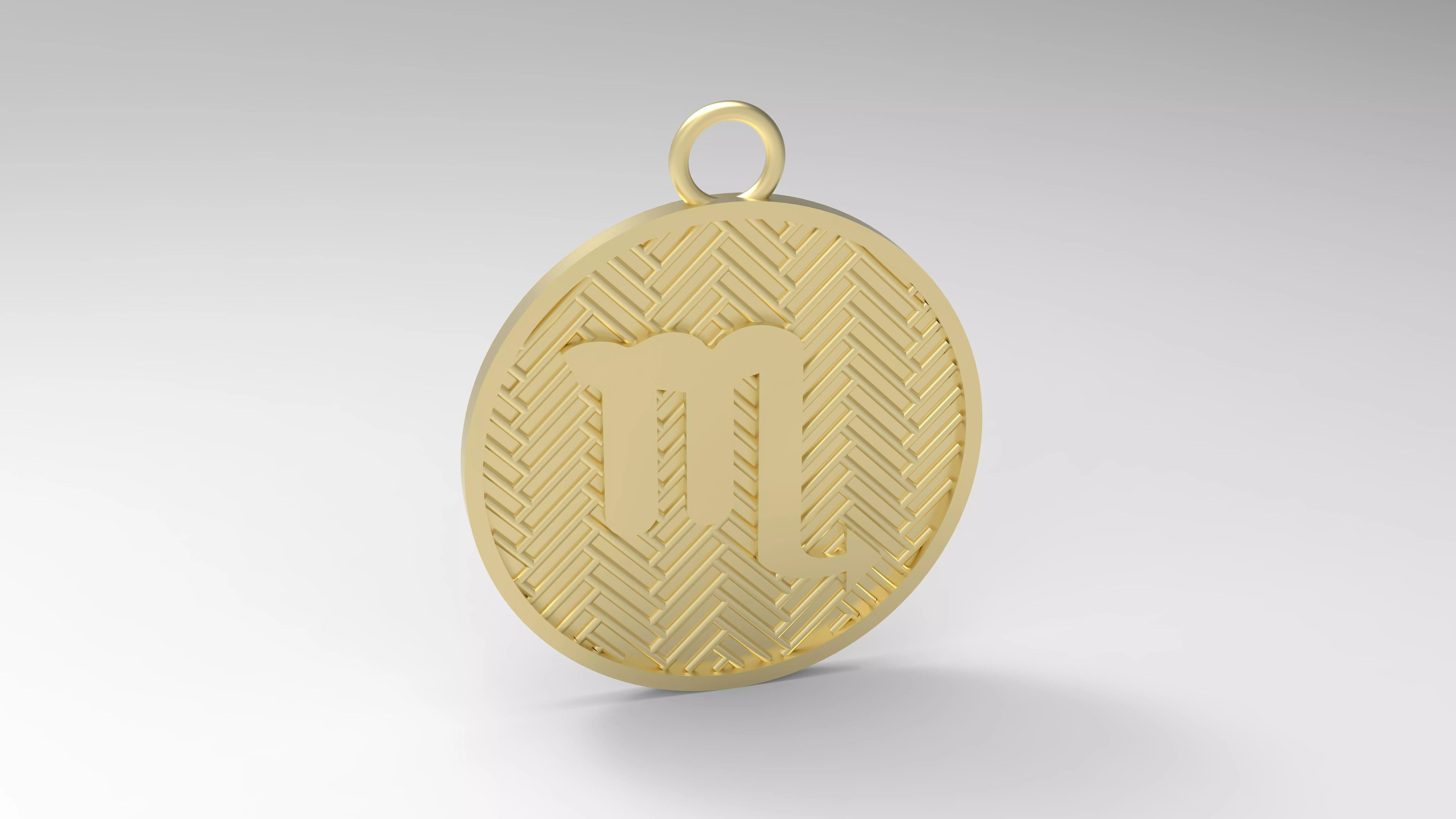 Model 131 Scorpio Necklace Horoscope Necklace Zodiac Sign Jali 3D print model