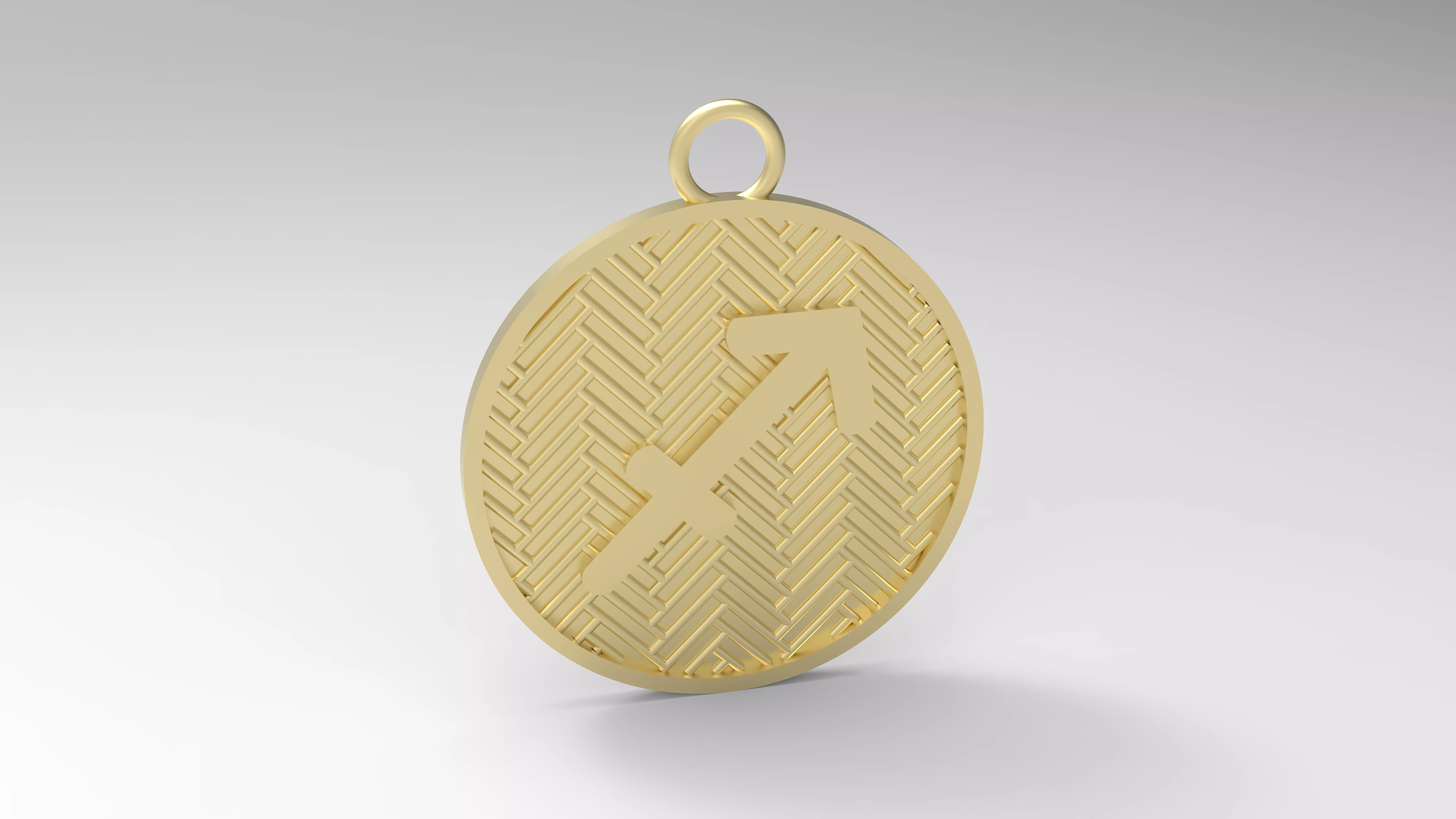 Model 132 Sagittarius Horoscope Necklace Zodiac Sign Jali 3D print model