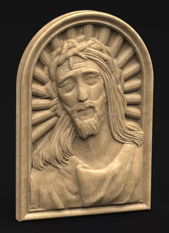 Face of Christ 3D model 3D print model