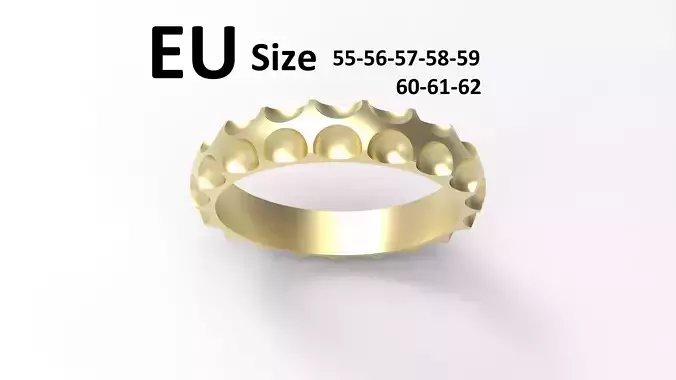 Model 142 Louis Vuitton Ring EU Size LV