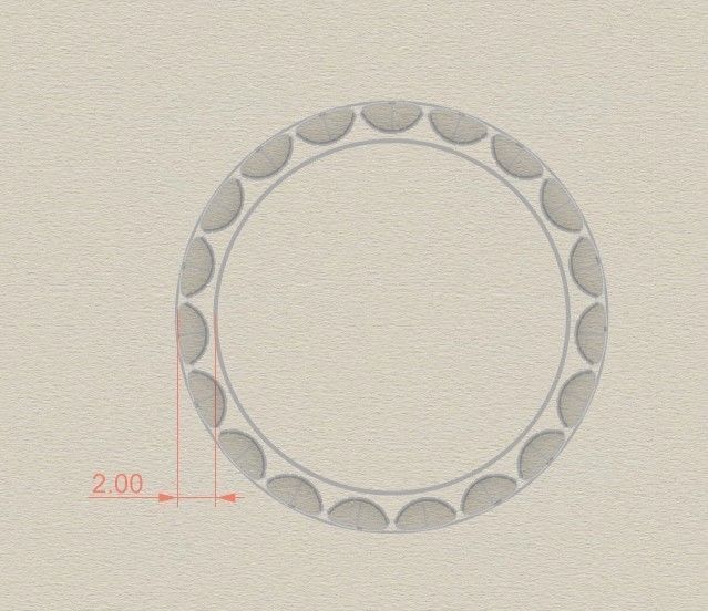 Model 142 Louis Vuitton Ring EU Size LV 3D print model_5