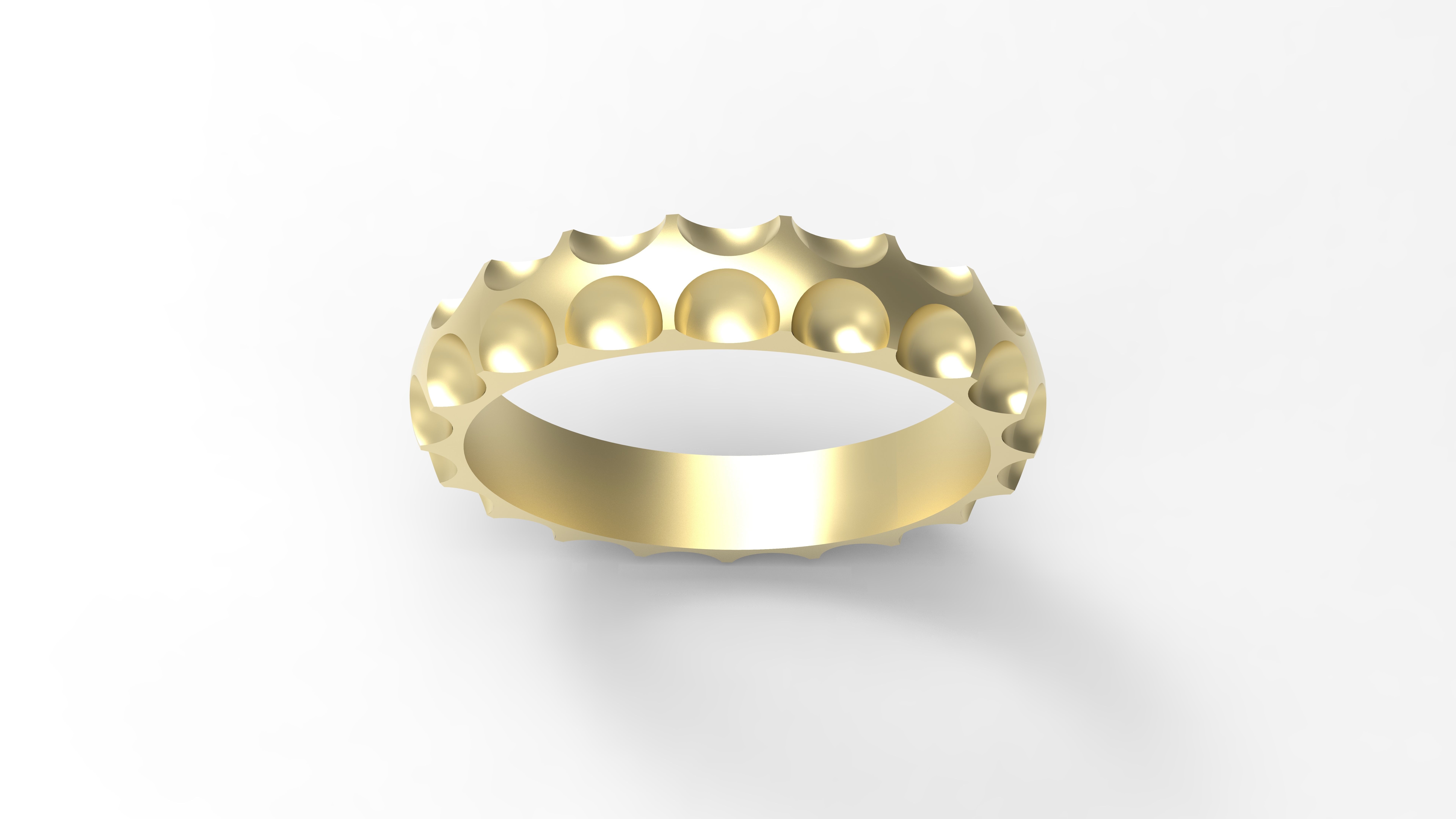 Model 142 Louis Vuitton Ring EU Size LV 3D print model_3