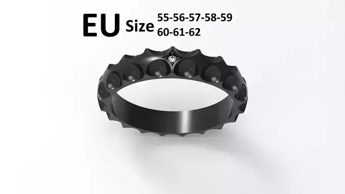 Model 144 Louis Vuitton Diamond Ring EU Size LV 