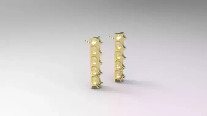 Model 149 Louis Vuitton Diamond Earring LV