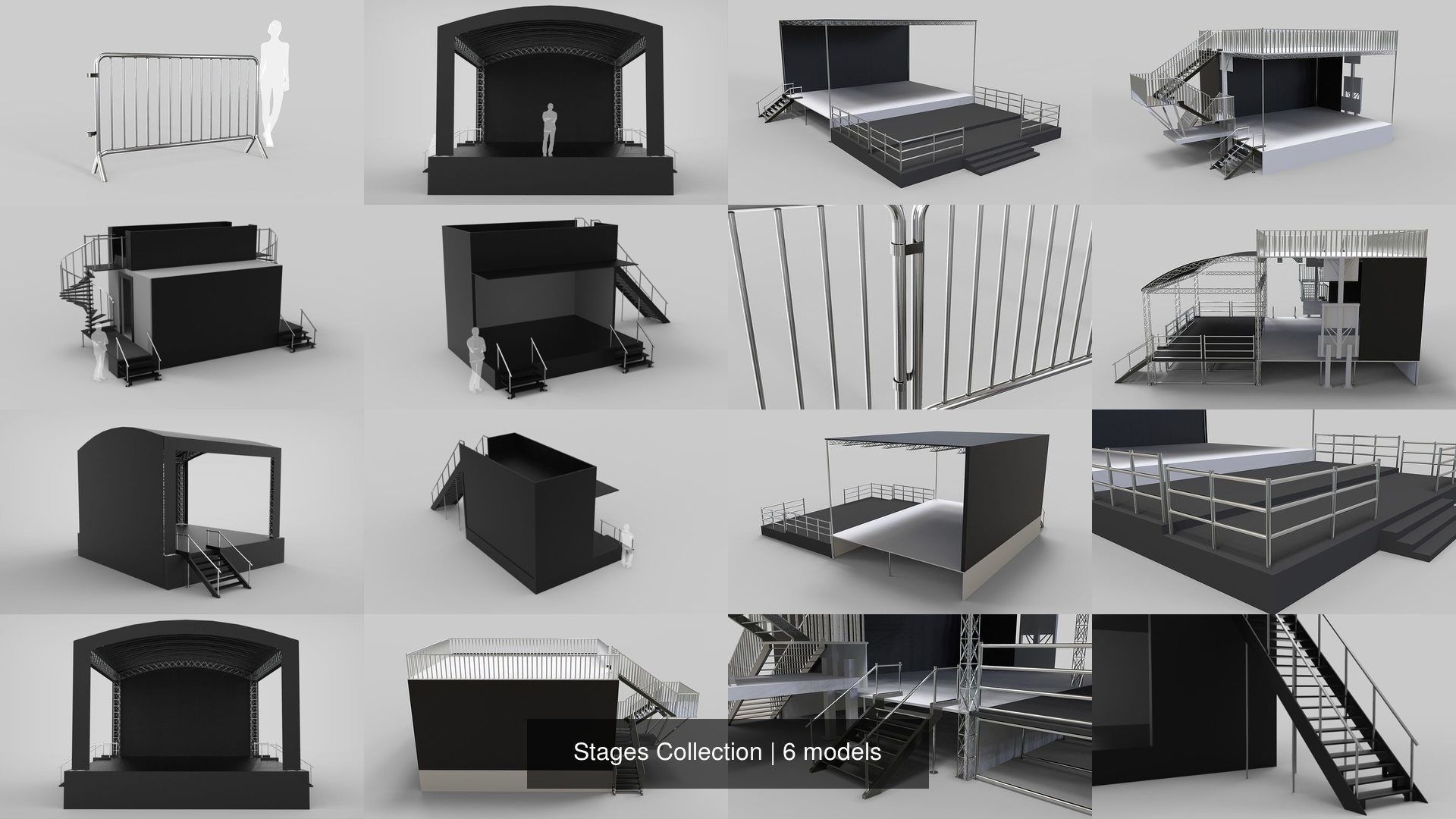 Stages Collection booth with stairs _1