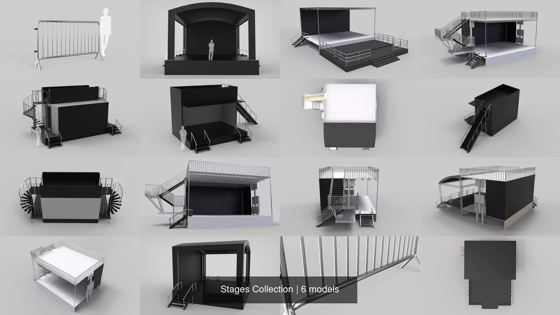 Stages Collection booth with stairs _0