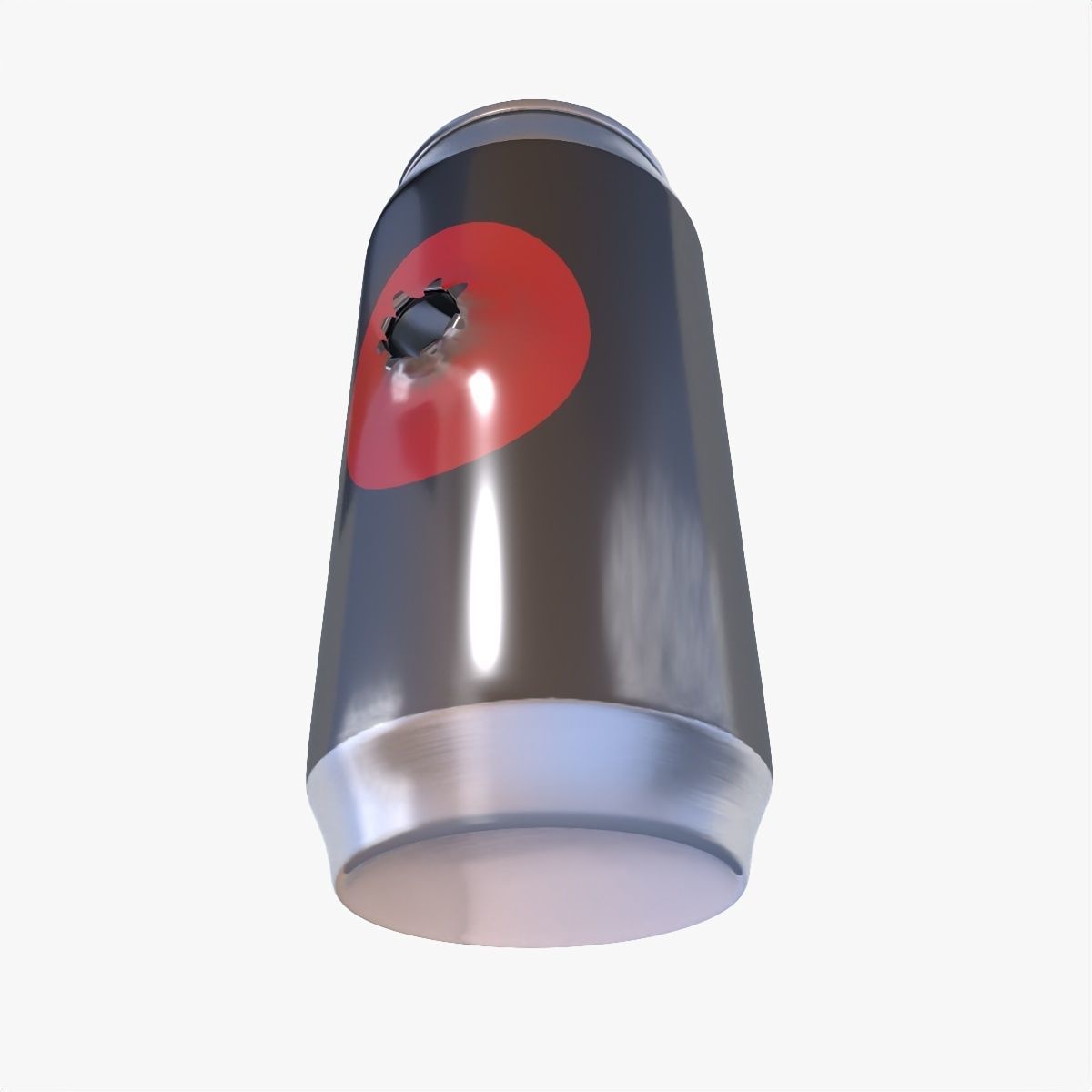 Can with bullet hole Low-poly 3D model_19