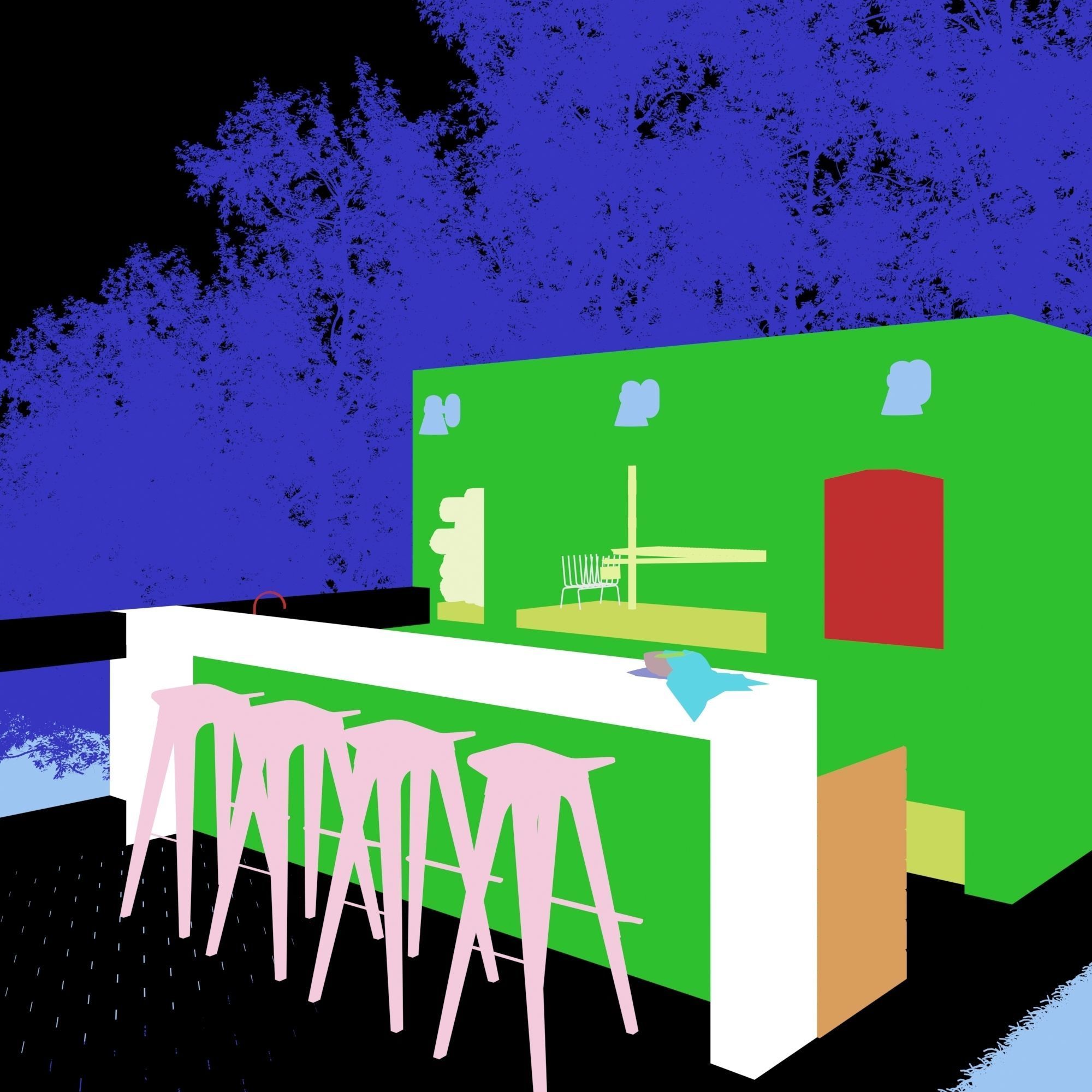 Quincho Barbecue  Grill 3D model_3