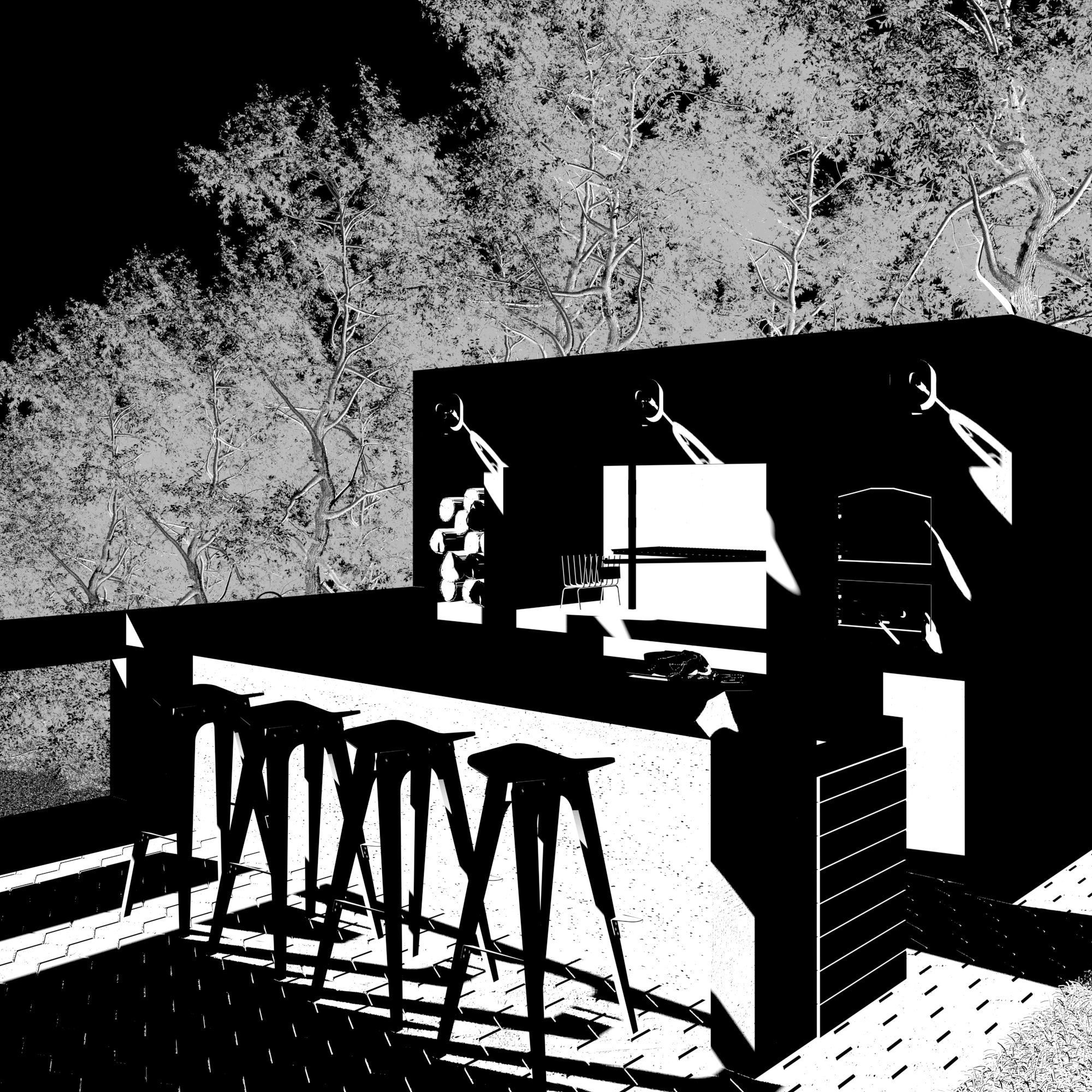 Quincho Barbecue  Grill 3D model_2