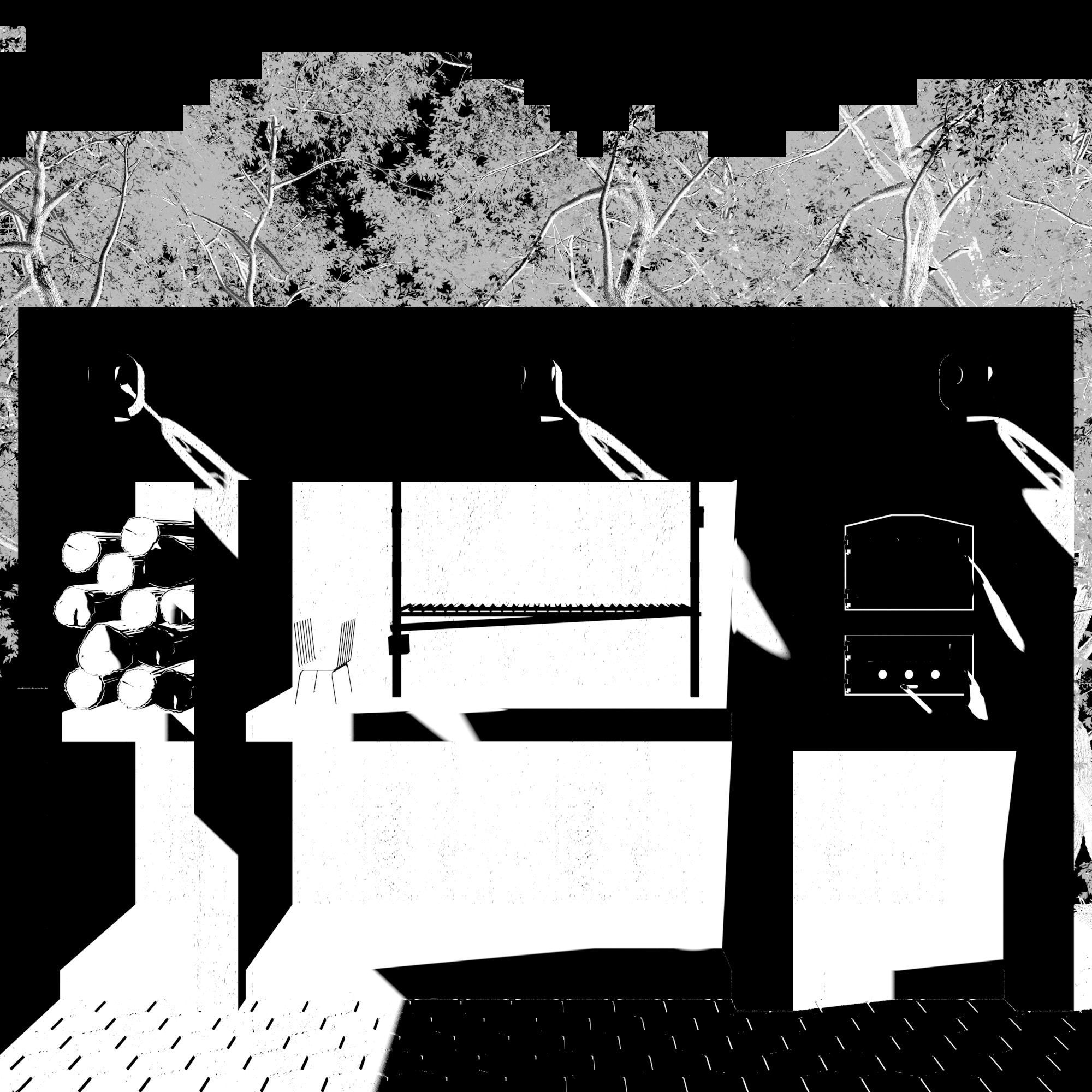 Quincho Barbecue  Grill 3D model_6