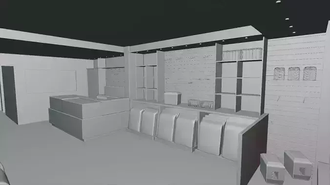 Pet-shop interior of store