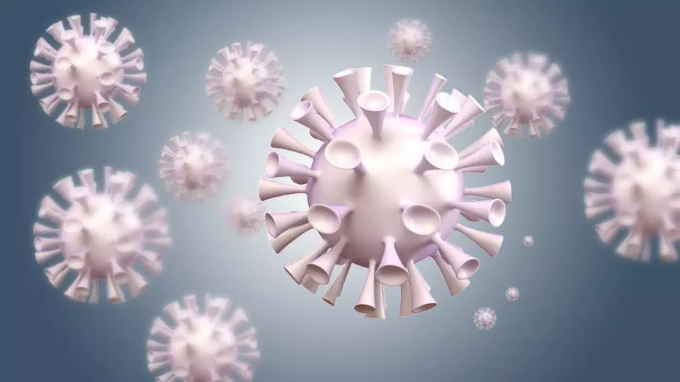 3D Corona Virus Low-poly 3D model