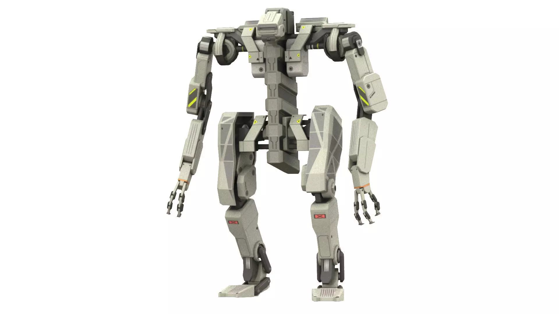 WarBot Rigged Low-poly 3D model_0