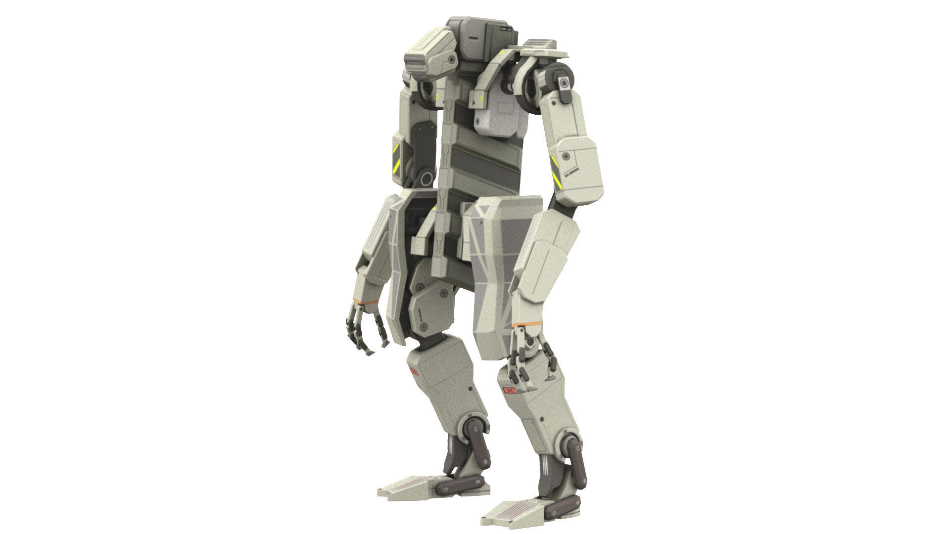 WarBot Rigged Low-poly 3D model_2