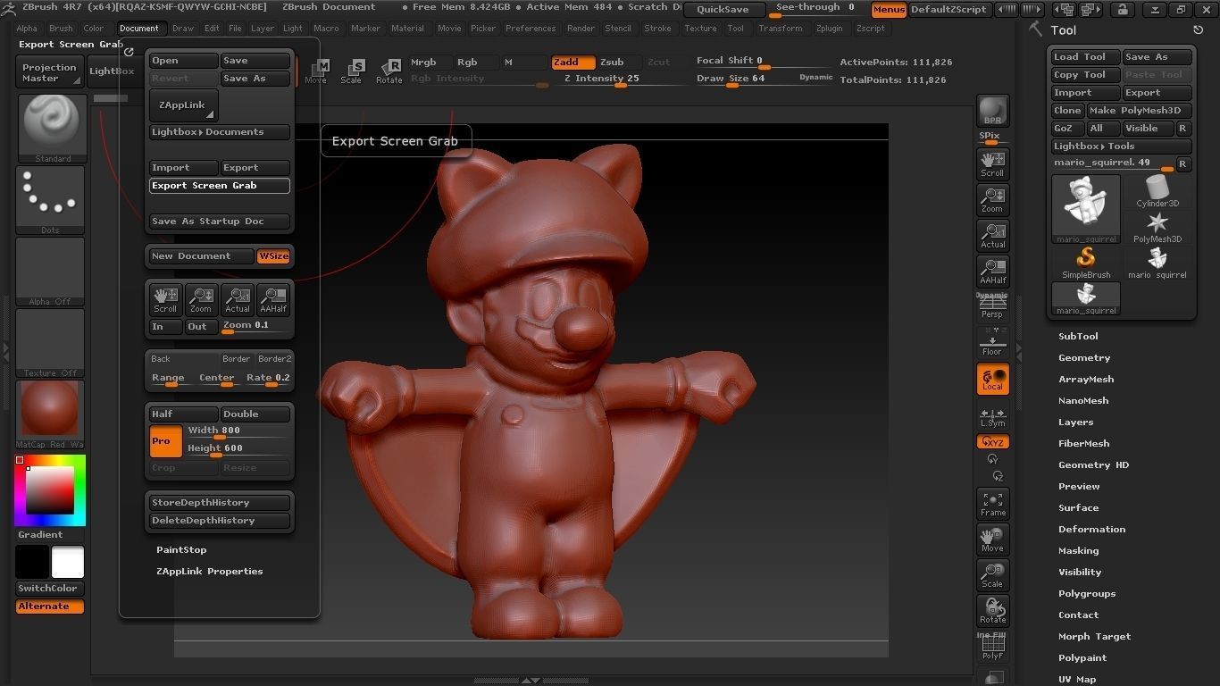Super Mario Squirrel 3D print model_2
