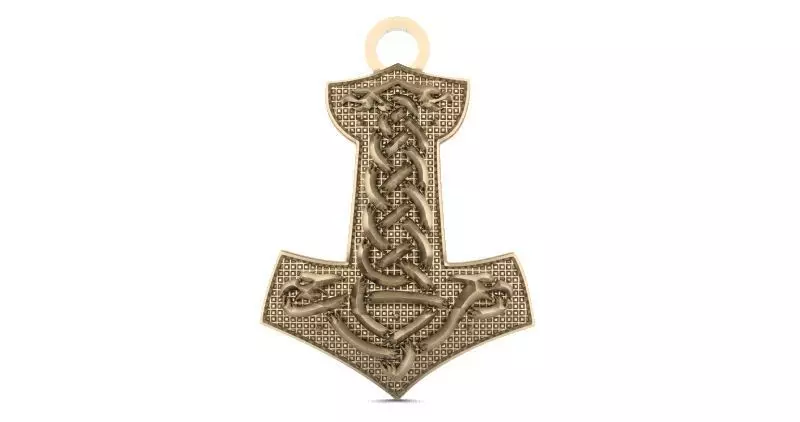 Thor hammer 3 3D print model_0