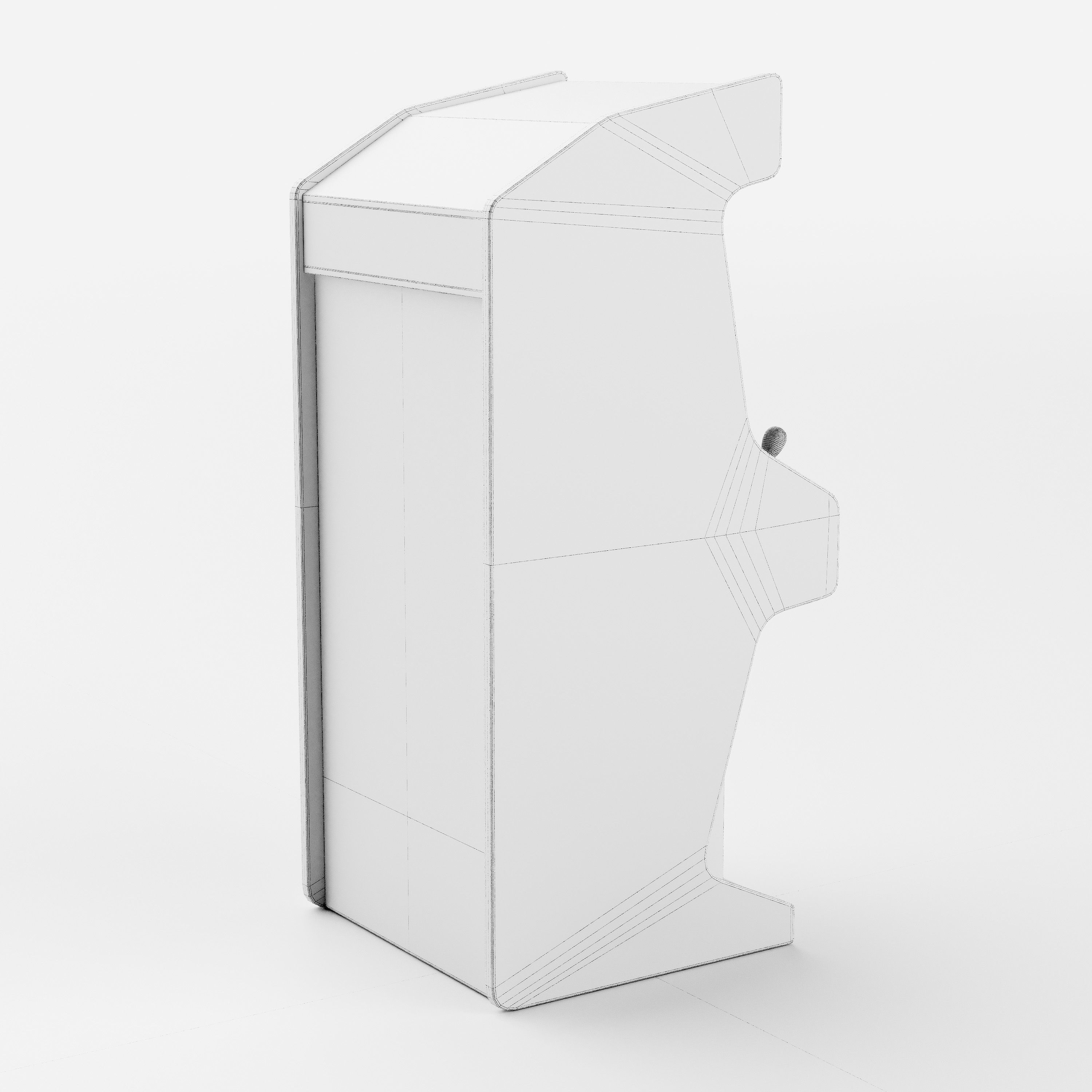 Arcade Game Machine Cabinet 3D model_21