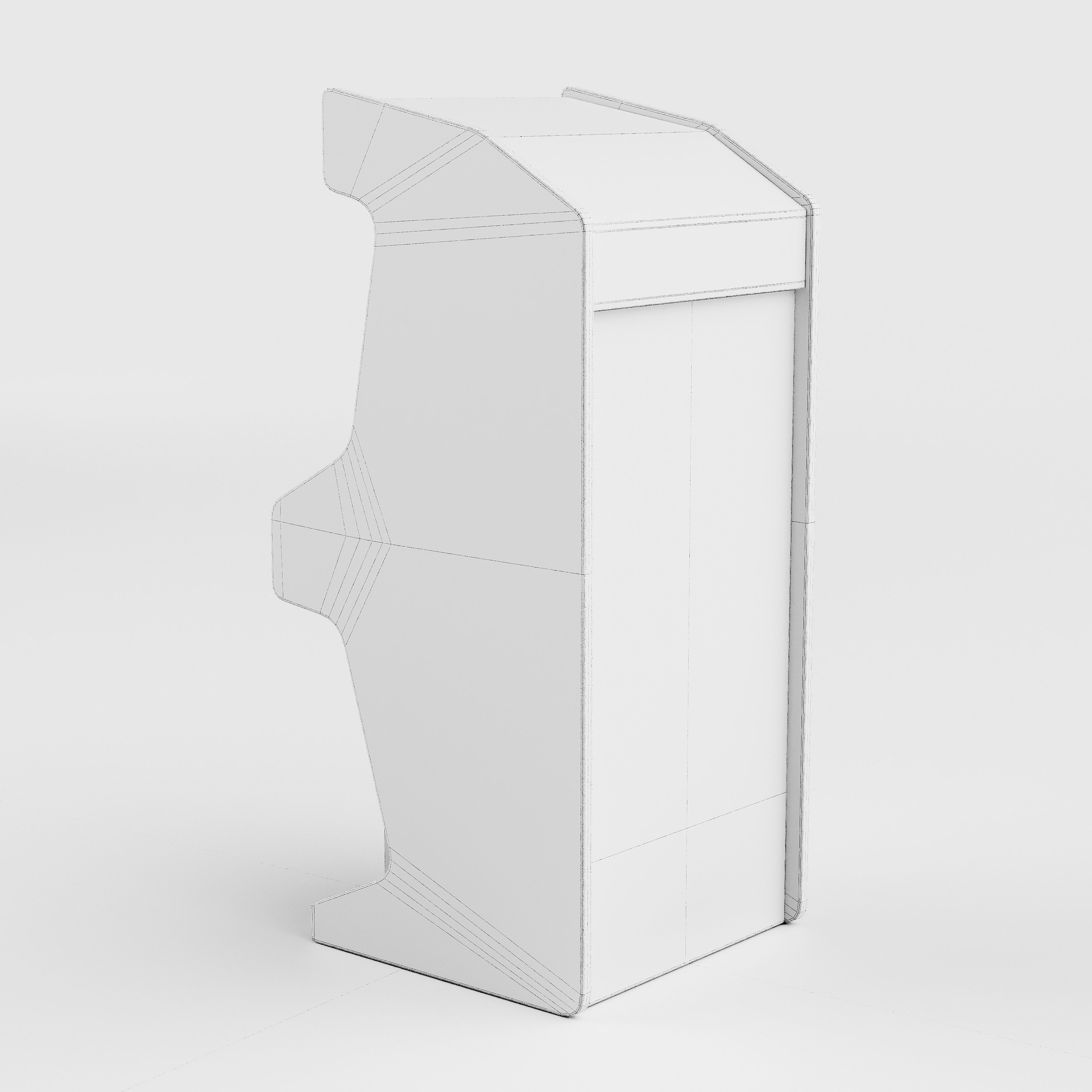 Arcade Game Machine Cabinet 3D model_20