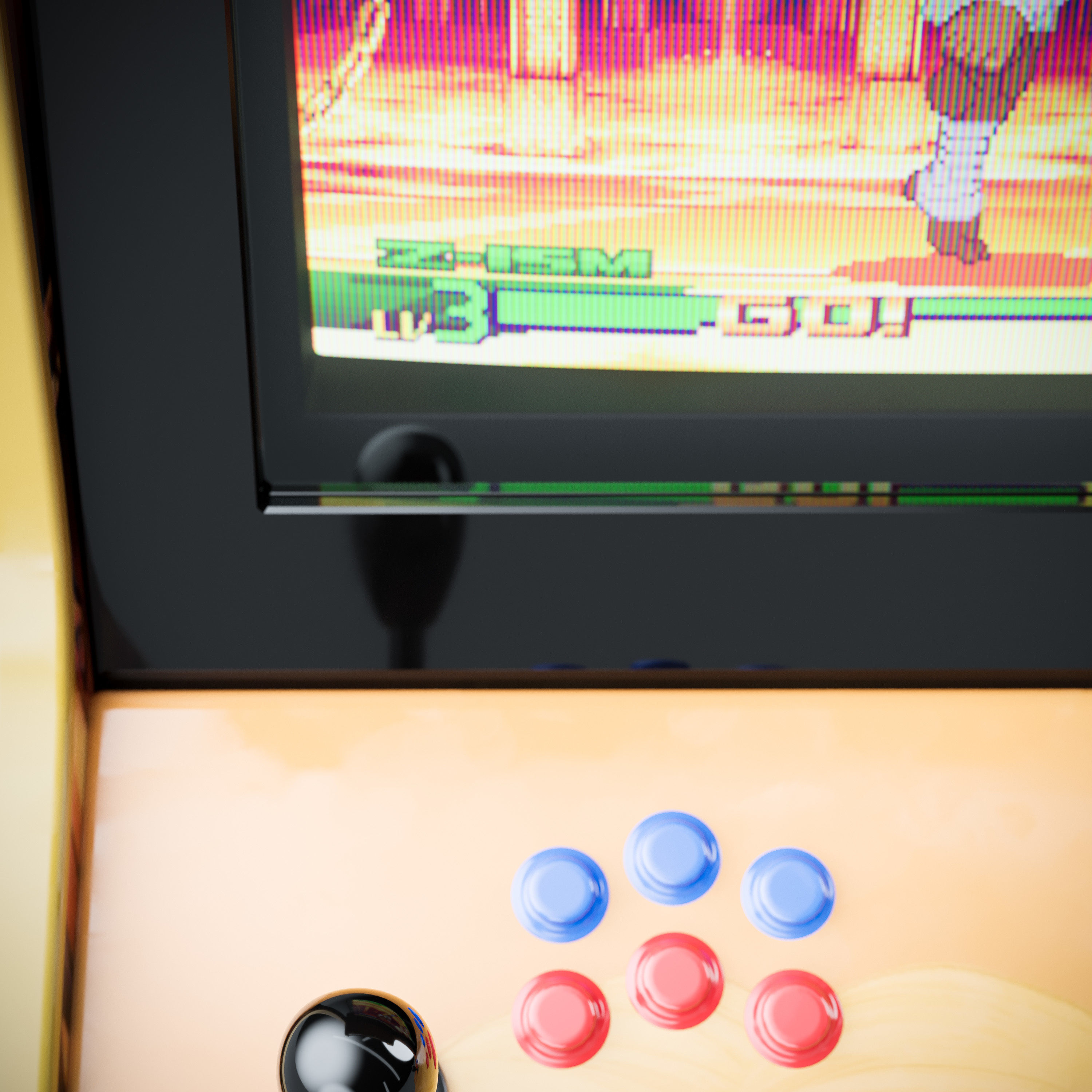 Arcade Game Machine Cabinet 3D model_15