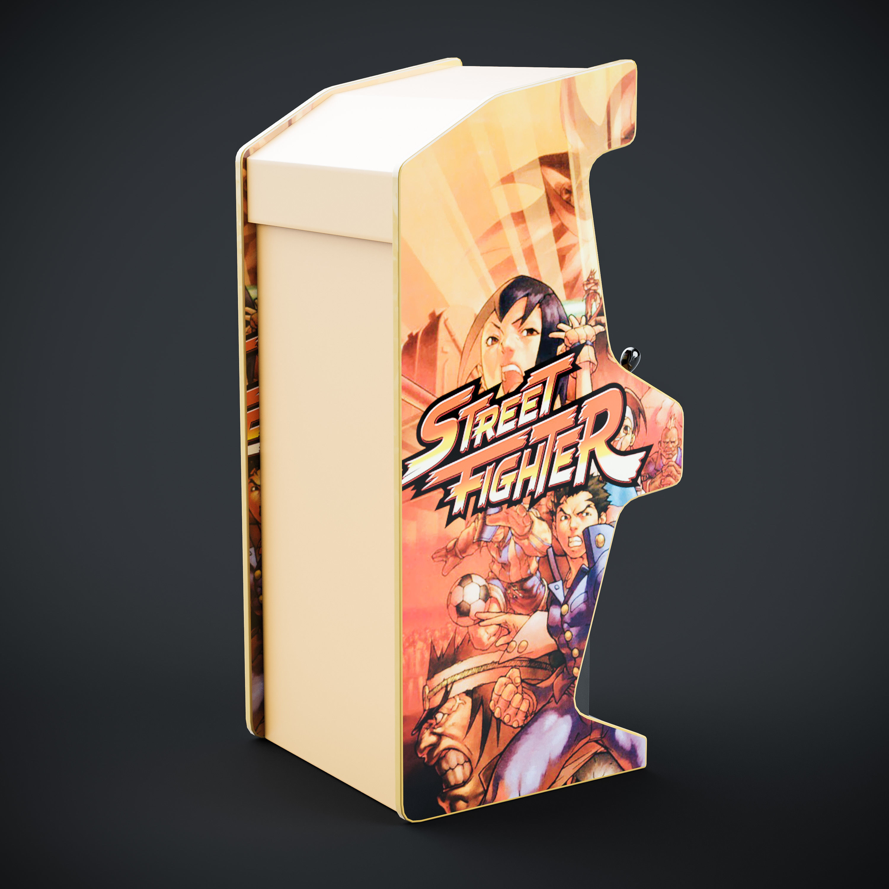 Arcade Game Machine Cabinet 3D model_6