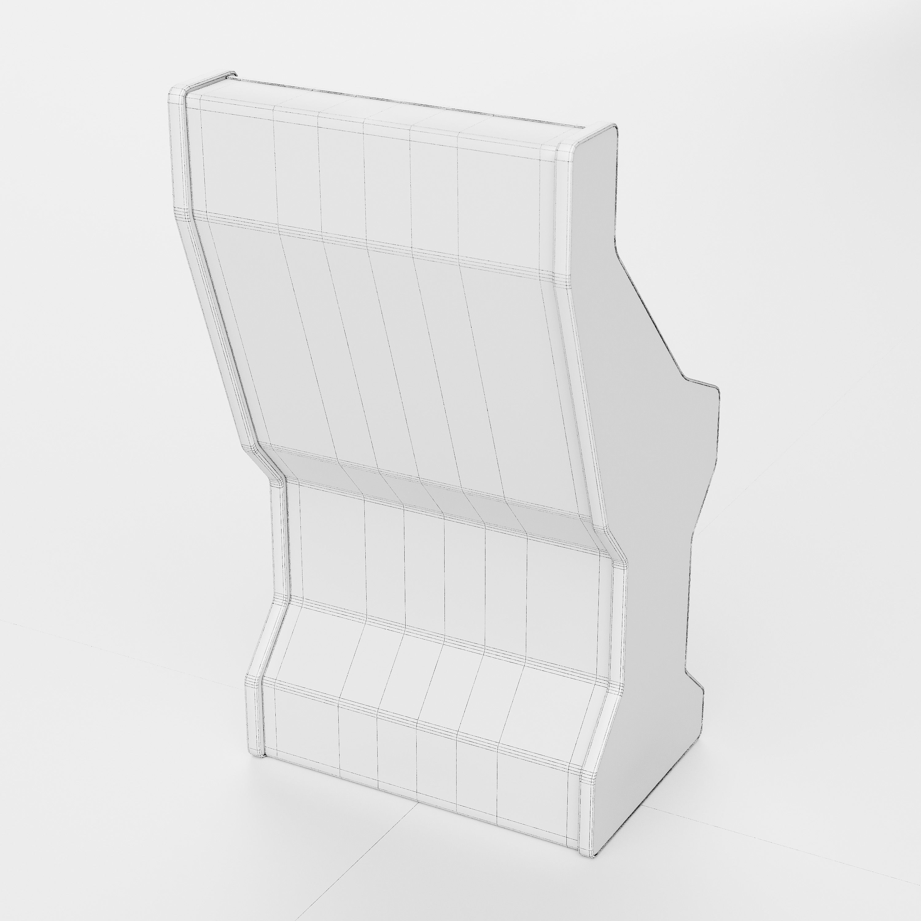 Arcade Game Machine Cabinet 3D model_26
