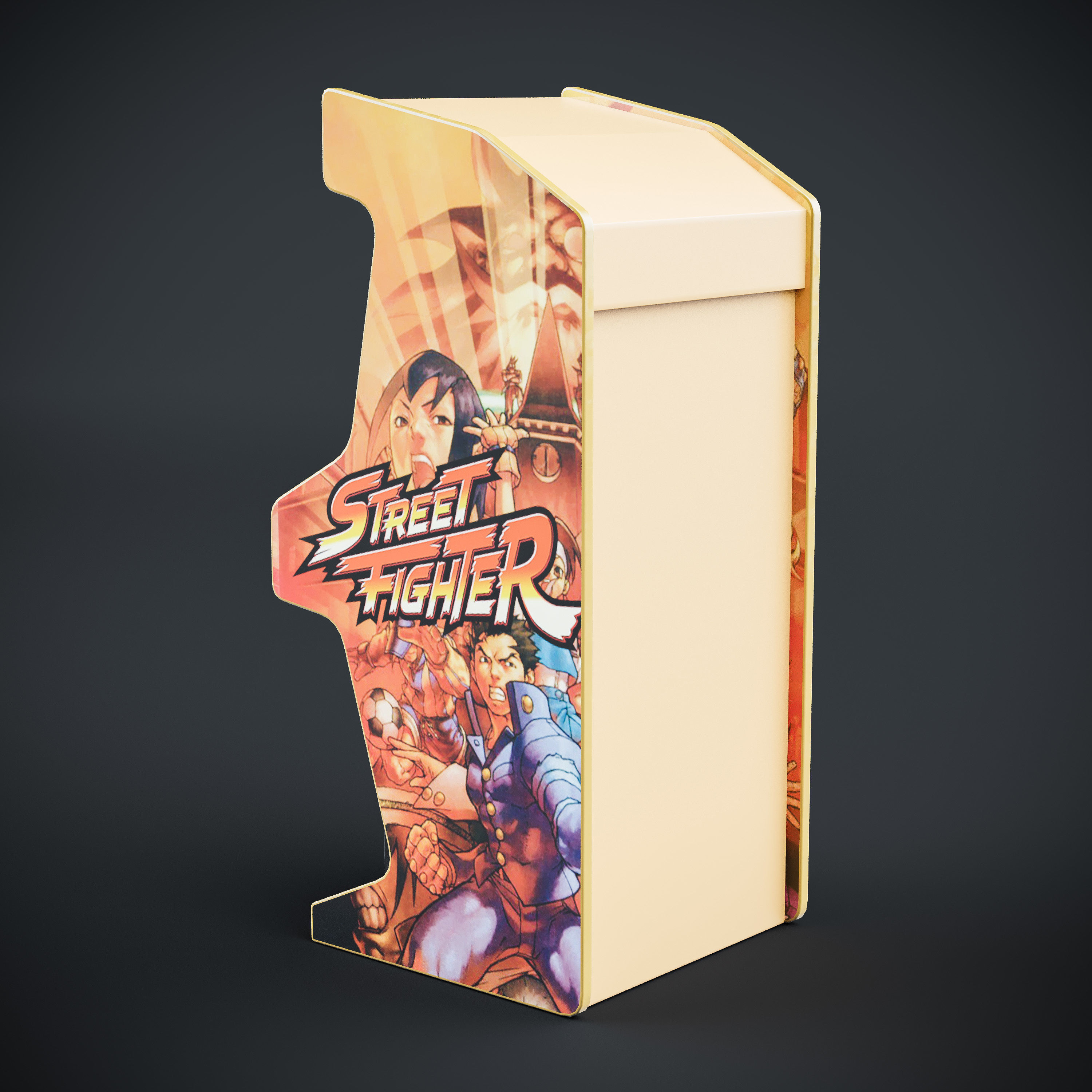 Arcade Game Machine Cabinet 3D model_5