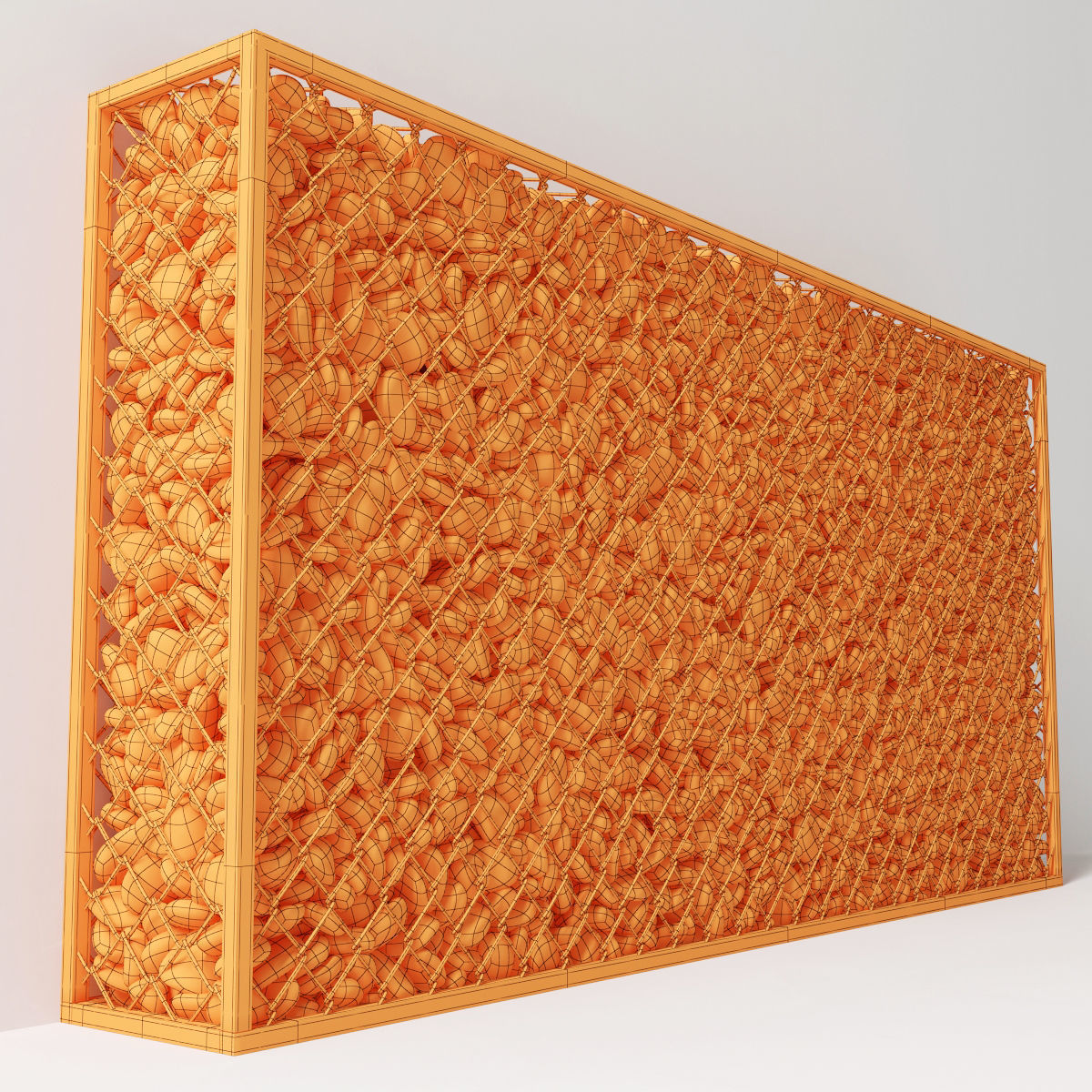 Gabion pebble low n6 Two 3D model_14