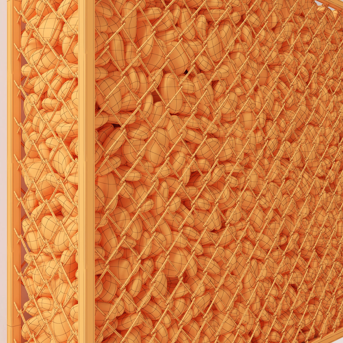 Gabion pebble low n6 Two 3D model_15