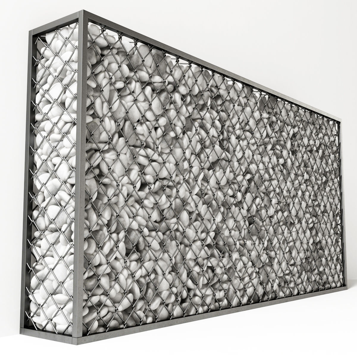 Gabion pebble low n6 Two 3D model_5