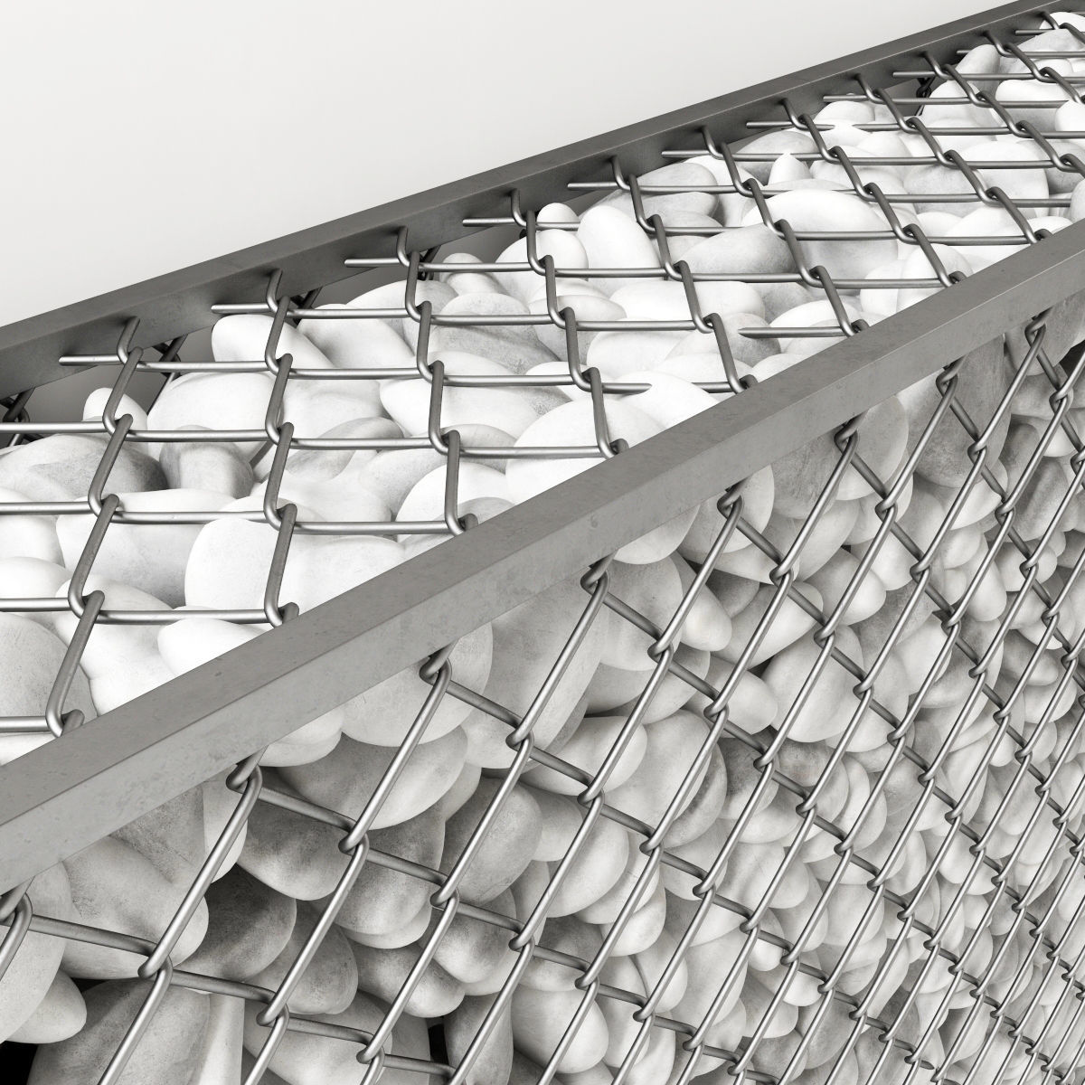 Gabion pebble low n6 Two 3D model_8