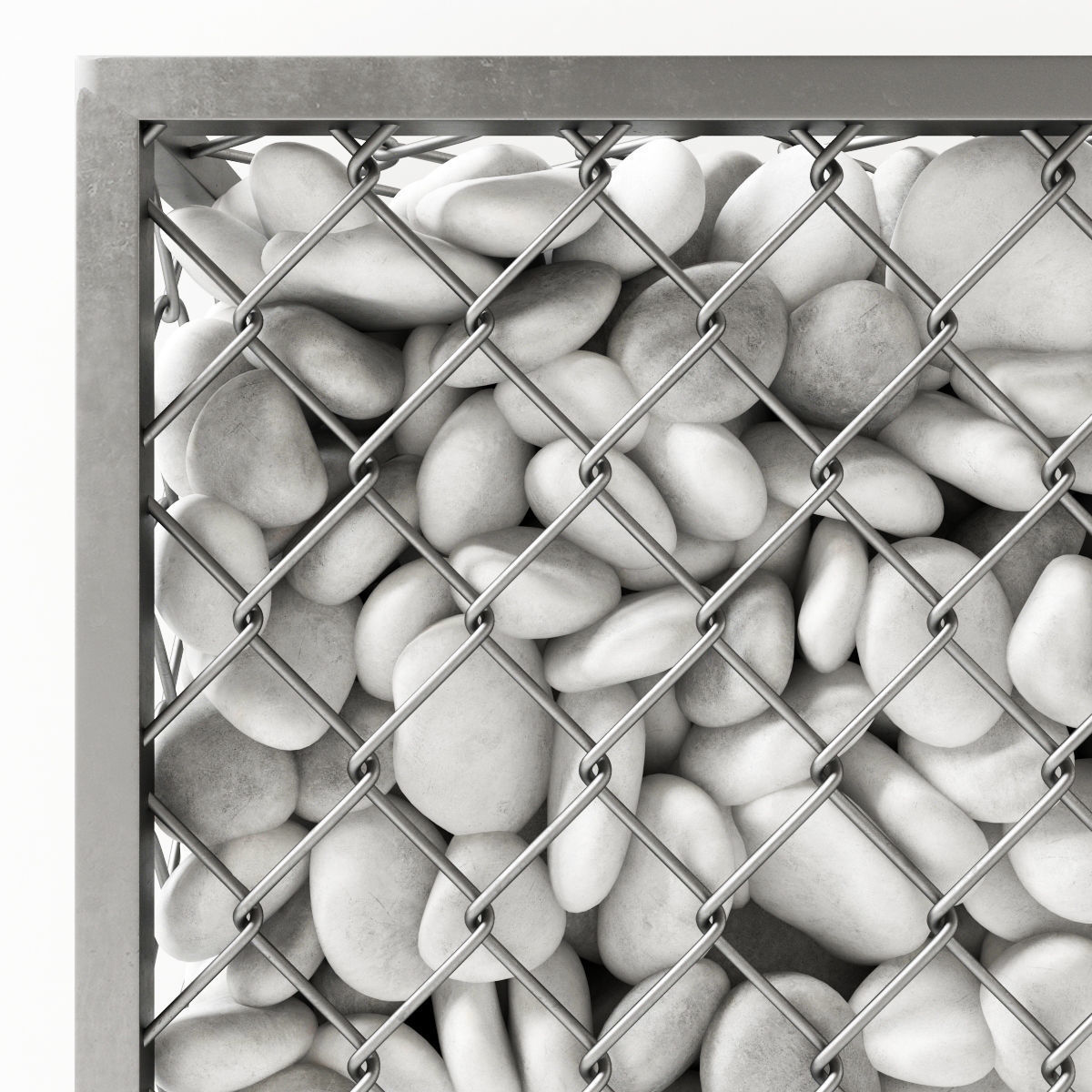 Gabion pebble low n6 Two 3D model_7
