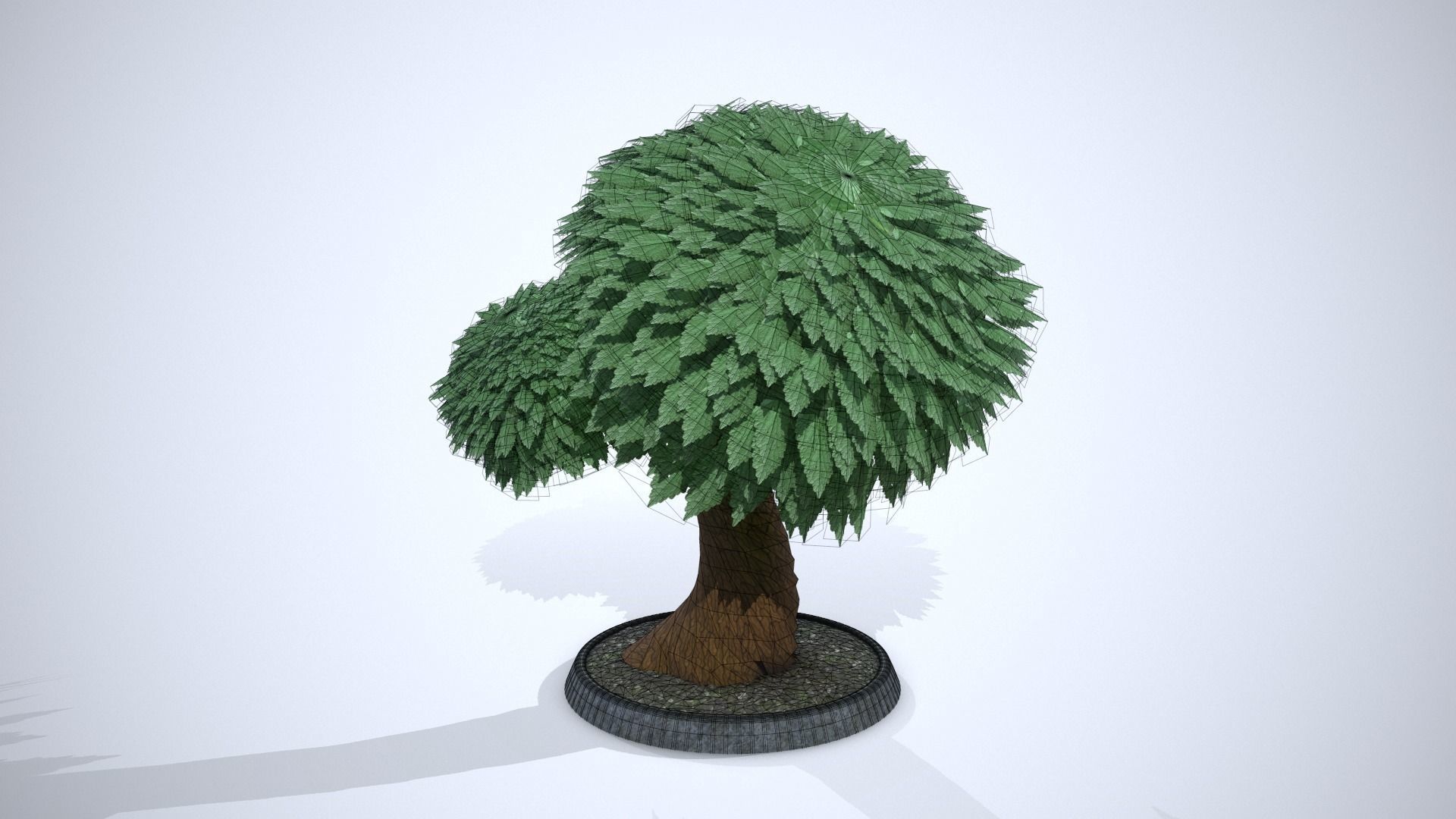 Cartoon Tree 3D model_5