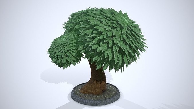 Cartoon Tree 3D model