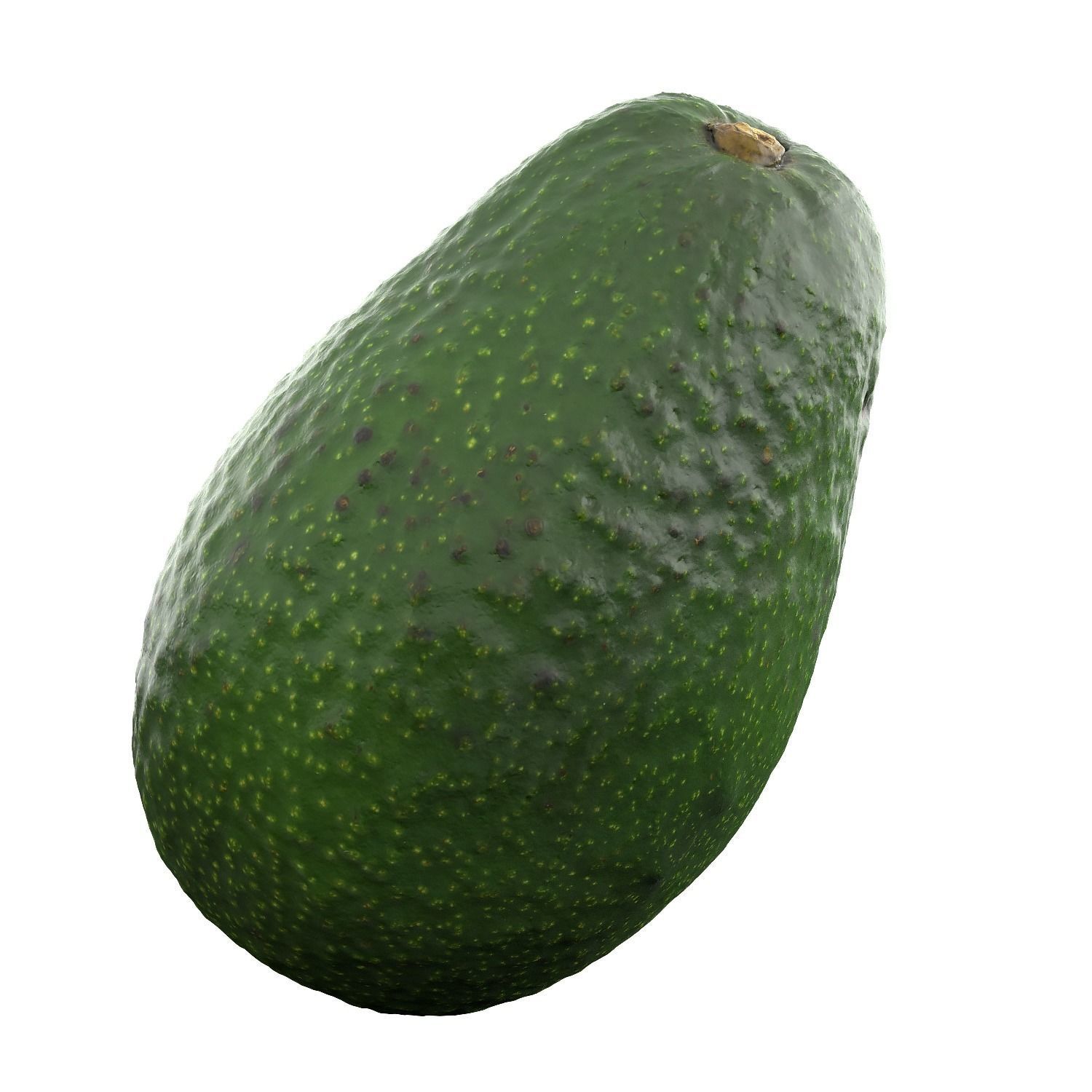 Photorealistic 3D Scanned Avocado Low-poly 3D model_4