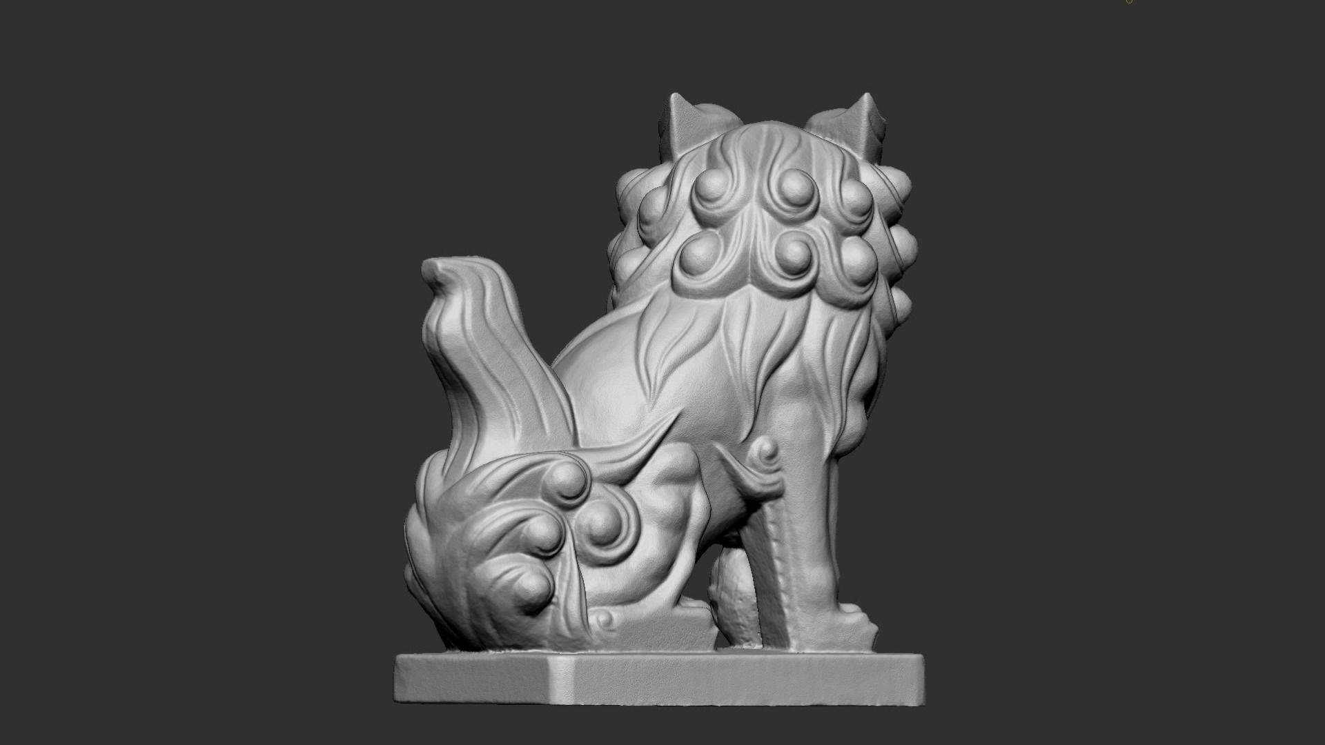 Lion Sculpture 3D print model_8