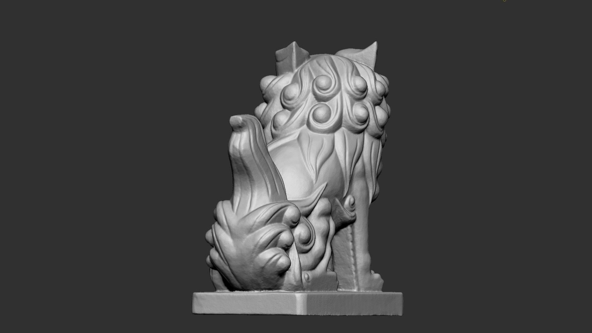 Lion Sculpture 3D print model_9