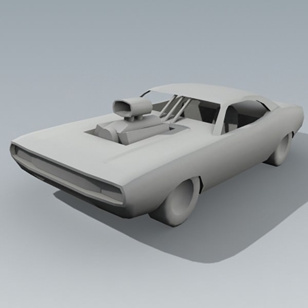 old PoliceCar Free low-poly 3D model_5