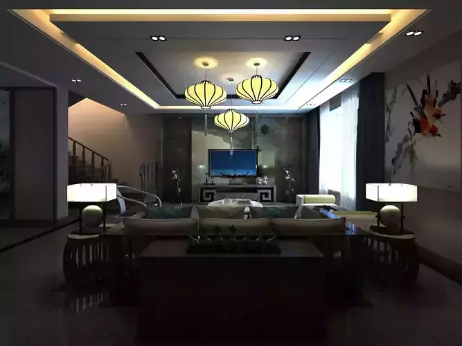 Chinese interior design room