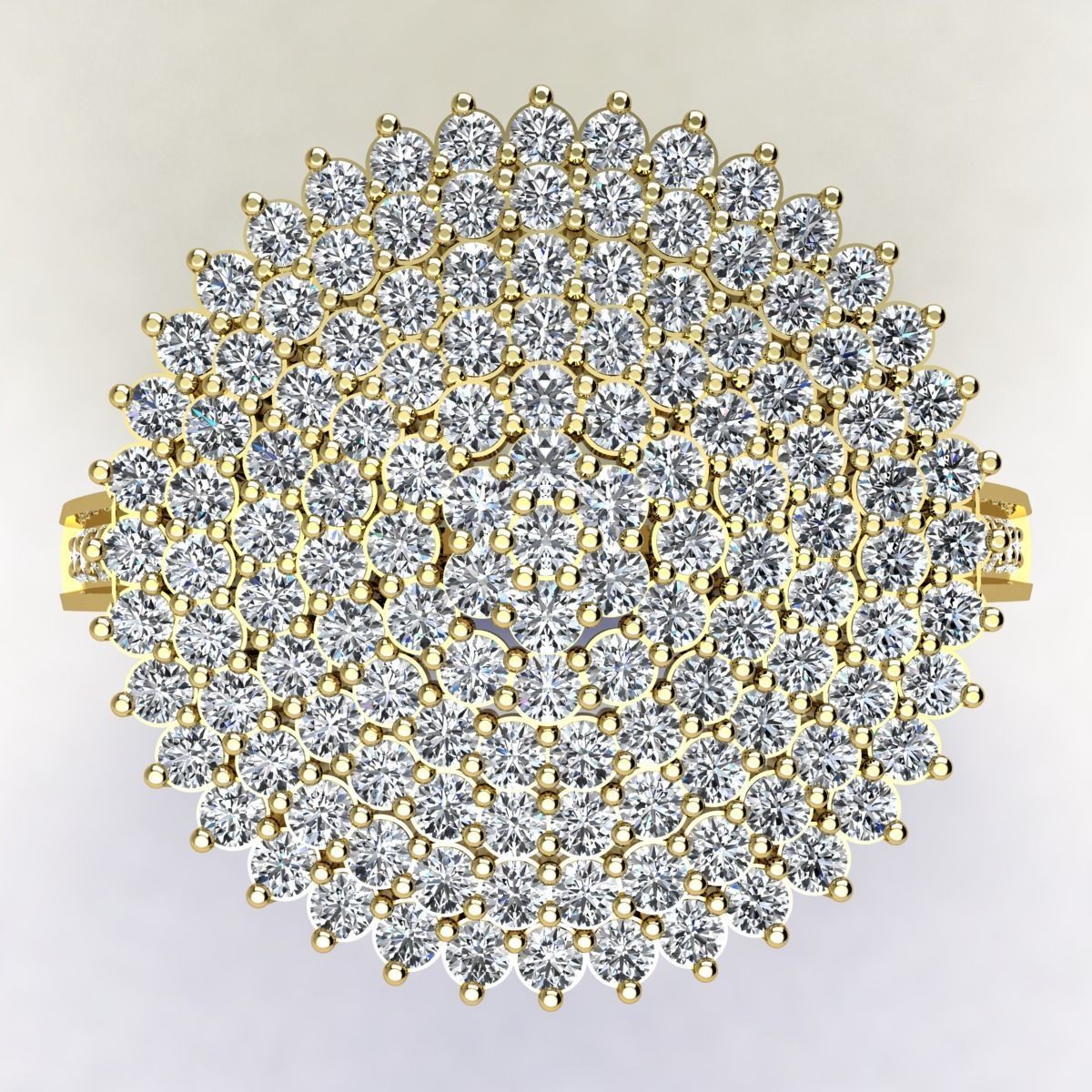 Big Vintage Diana Ring 3D print model_10