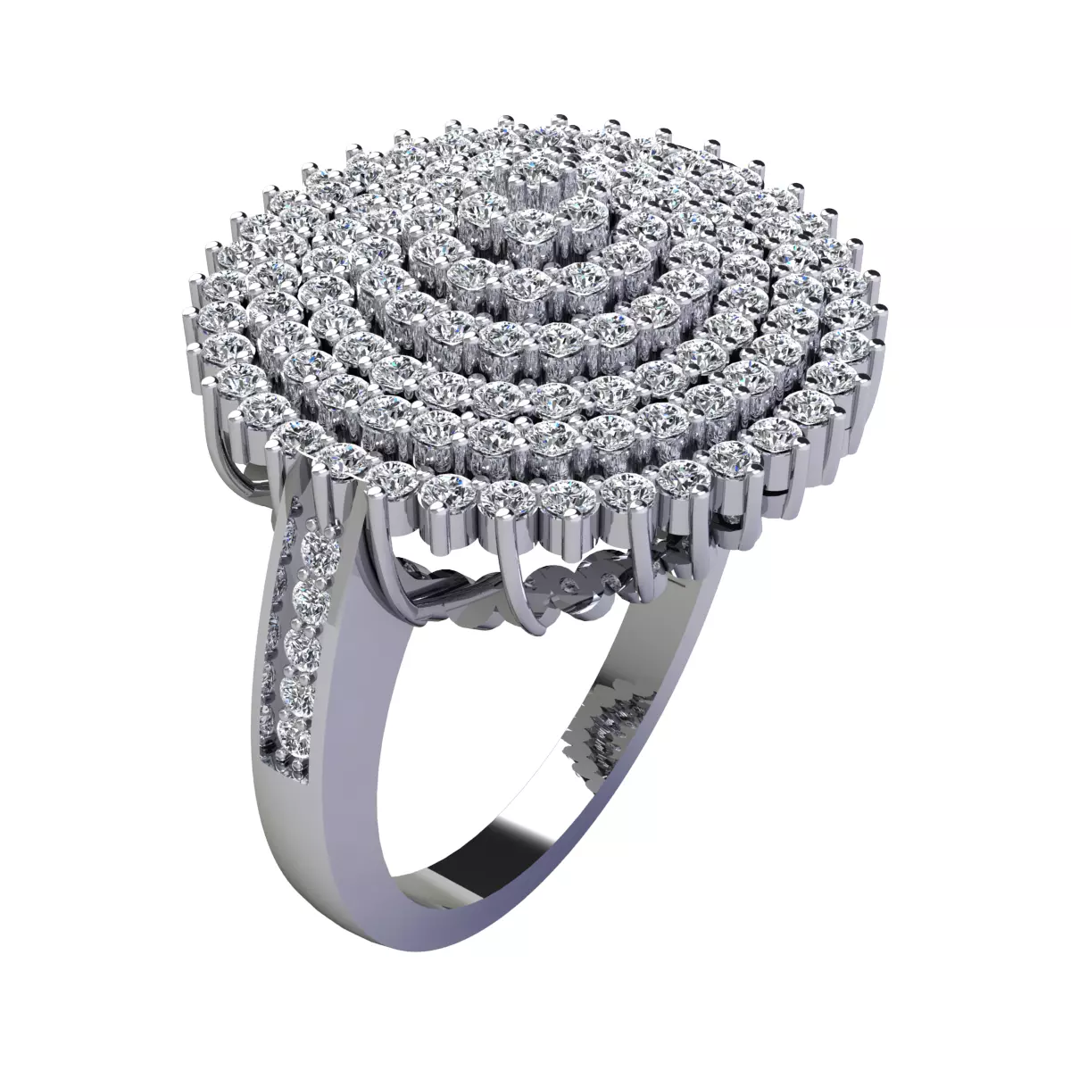 Big Vintage Diana Ring 3D print model_0