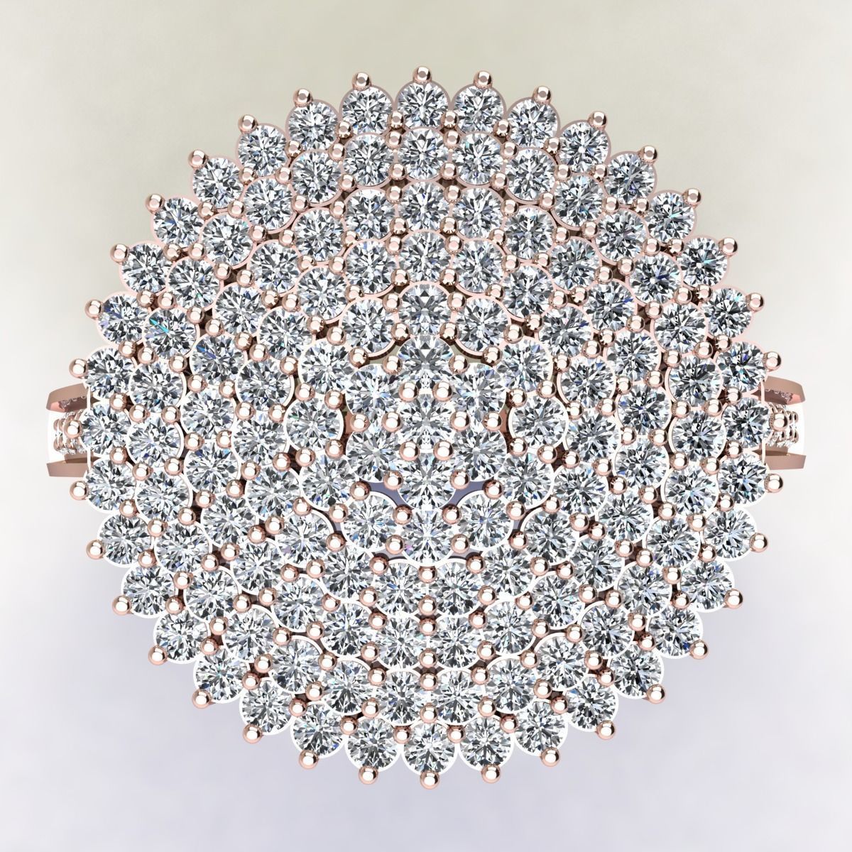 Big Vintage Diana Ring 3D print model_11