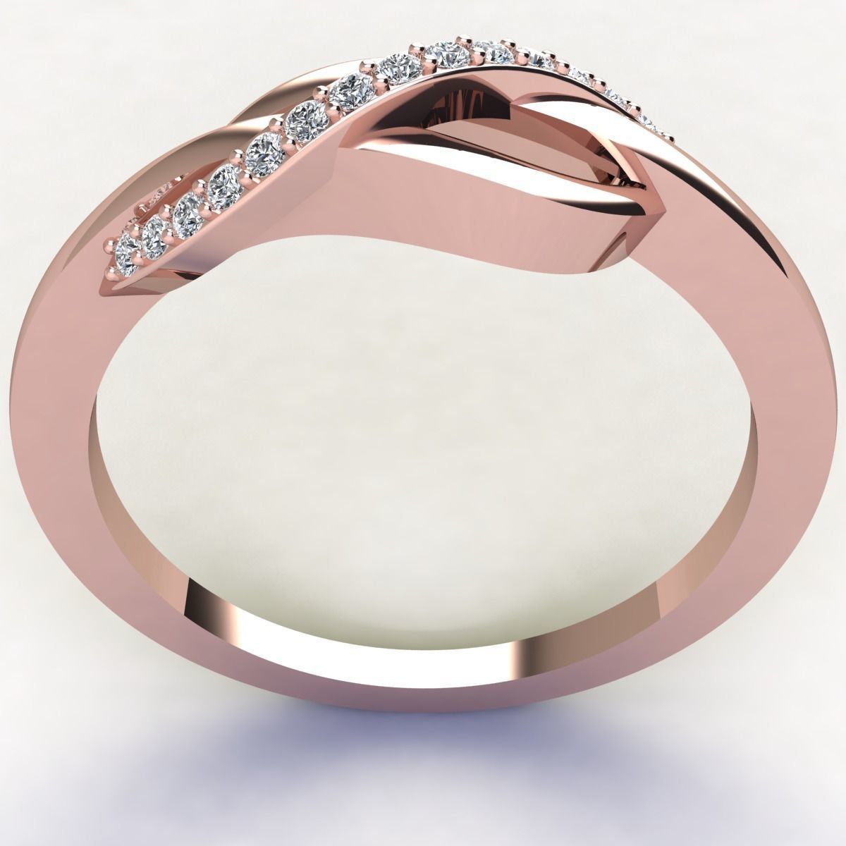 Diamond Ring  3D print model_8