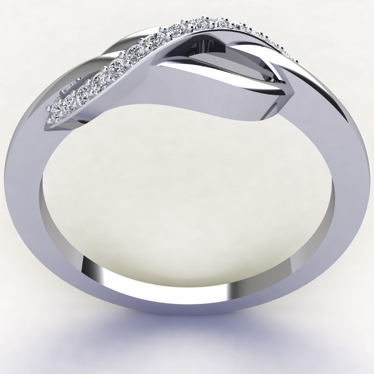 Diamond Ring  3D print model_9